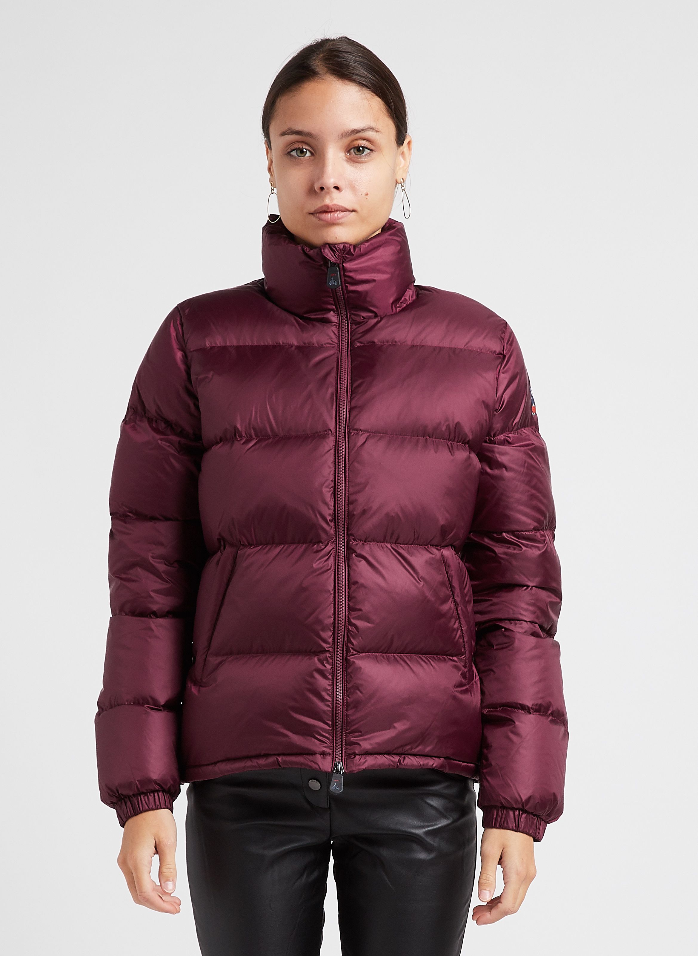 Maroon cheap down jacket