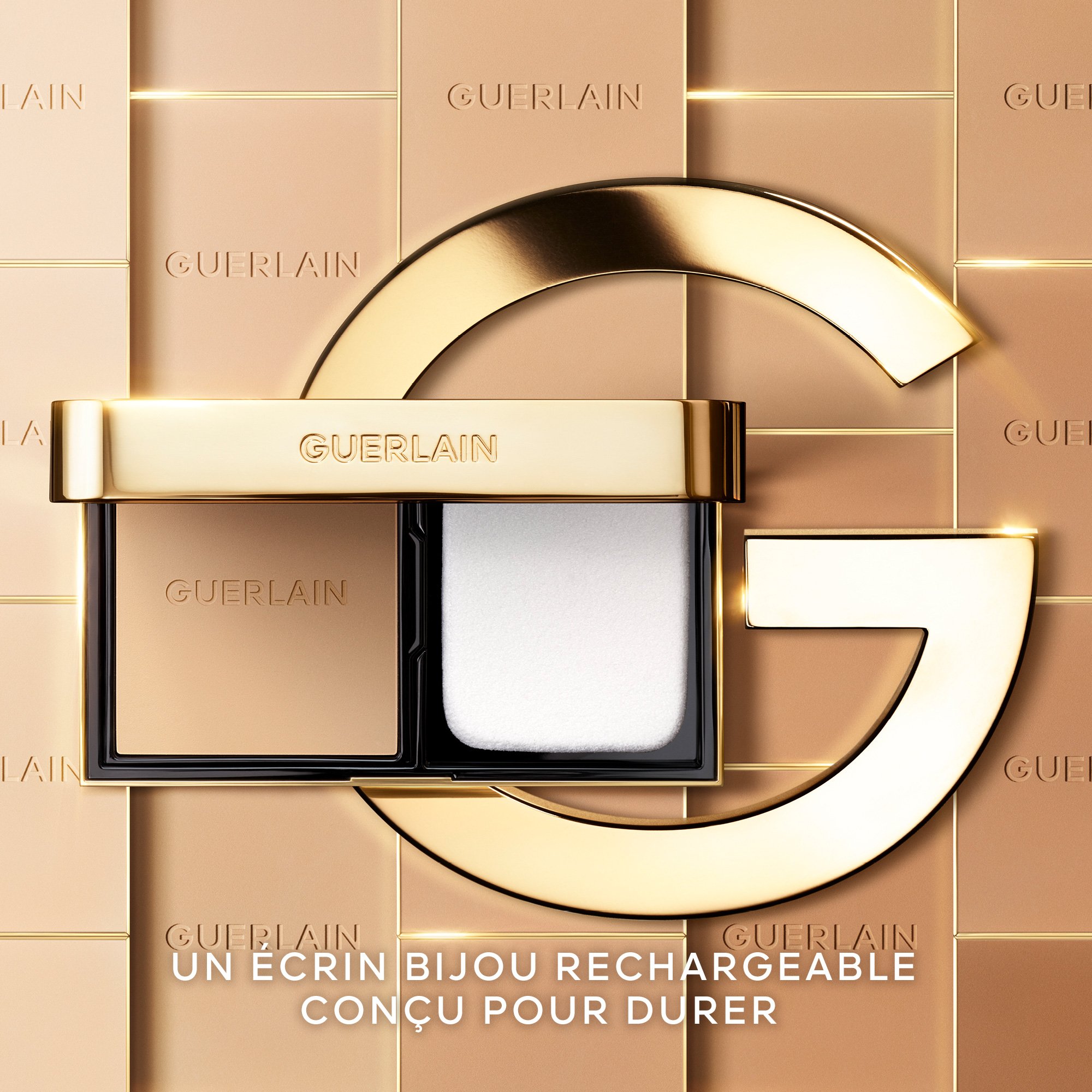 PARURE GOLD SKIN CONTROL FOND DE TEINT COMPACT HAUTE PERFECTION & MATITÉ - RECHARGE GUERLAIN 2n neutral / neutre