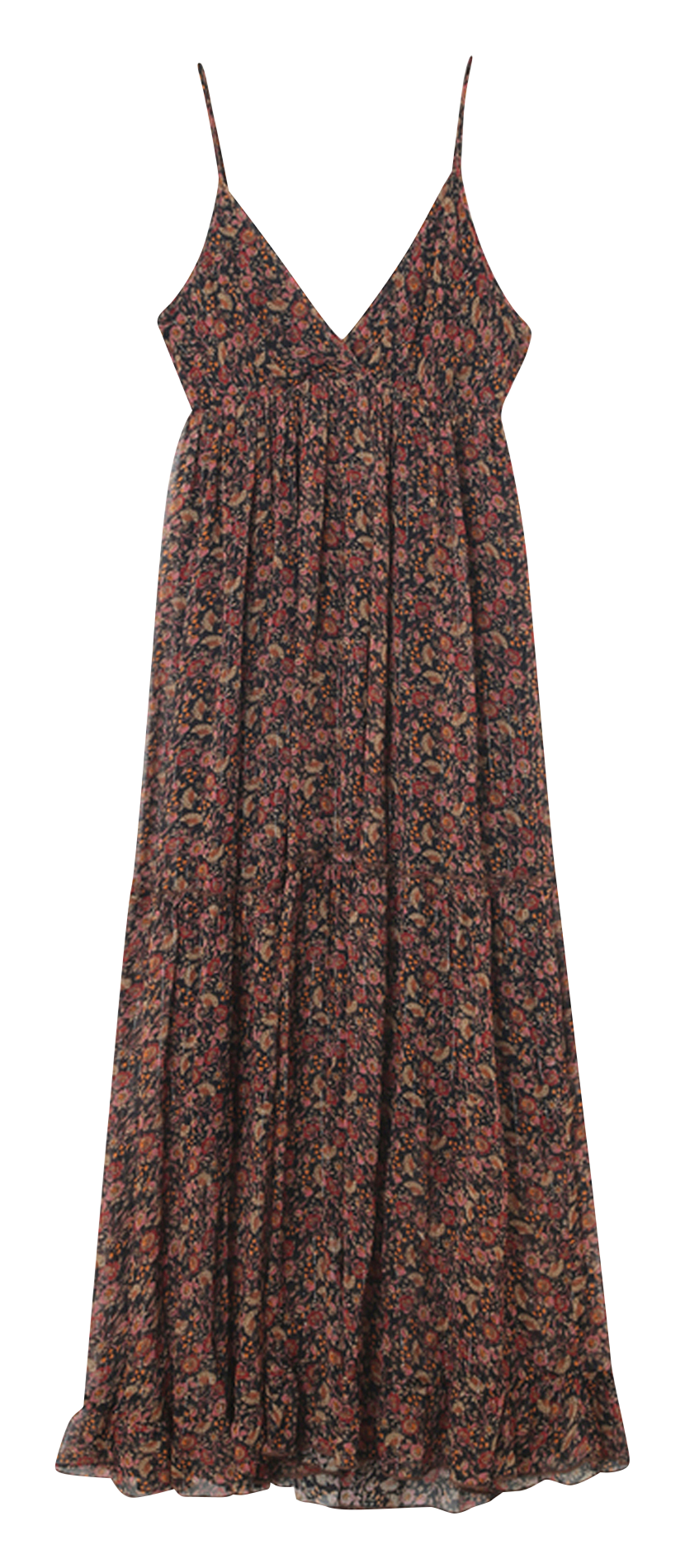 Robe maxi sans manche imprimée  GRACE ET MILA Noir