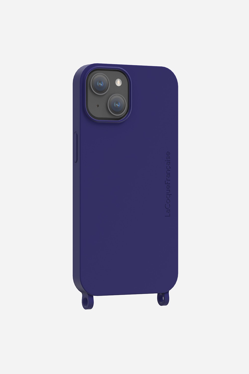 Soft touch phone case with rings for iPhone 14 LA COQUE FRANCAISE Blue