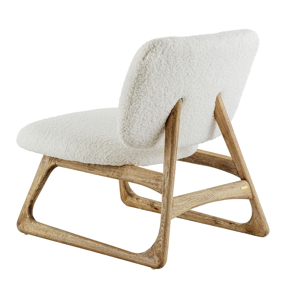 Fauteuil en bouclette BLANC D'IVOIRE Blanc
