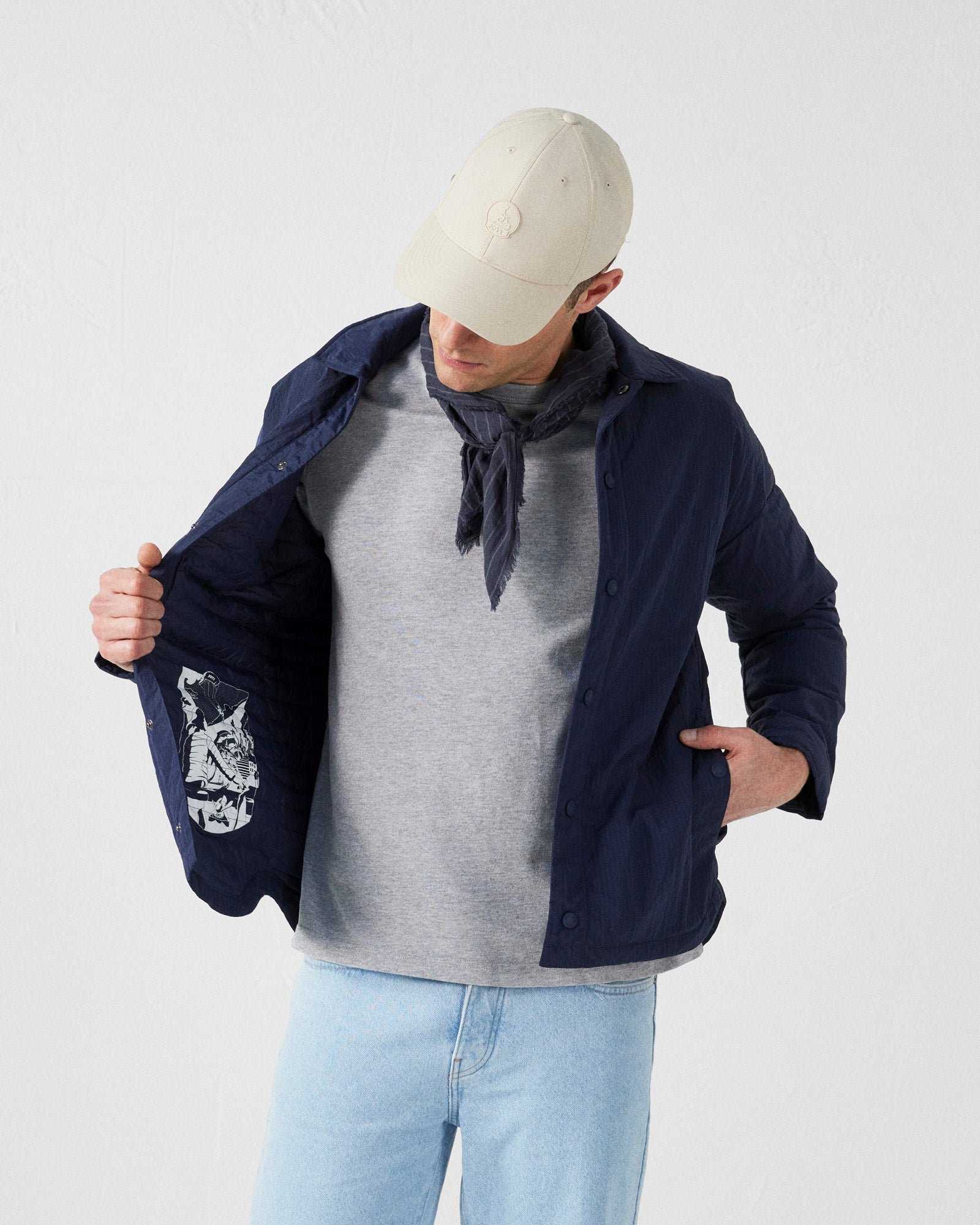 Jeremy ultralight overshirt jacket JOTT Blue