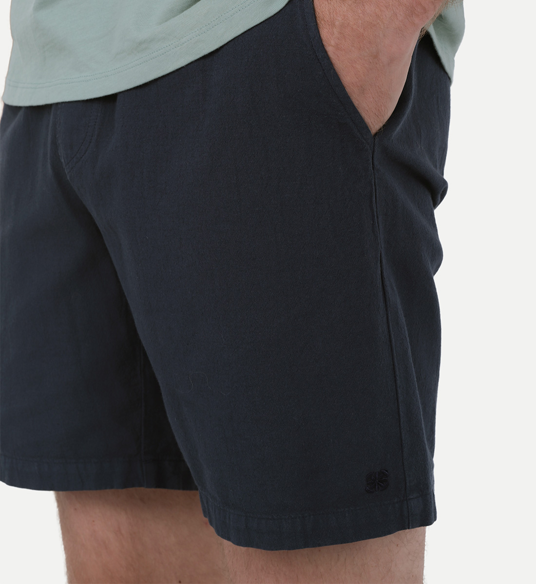 Short in cotton and linen GILI'S Blue