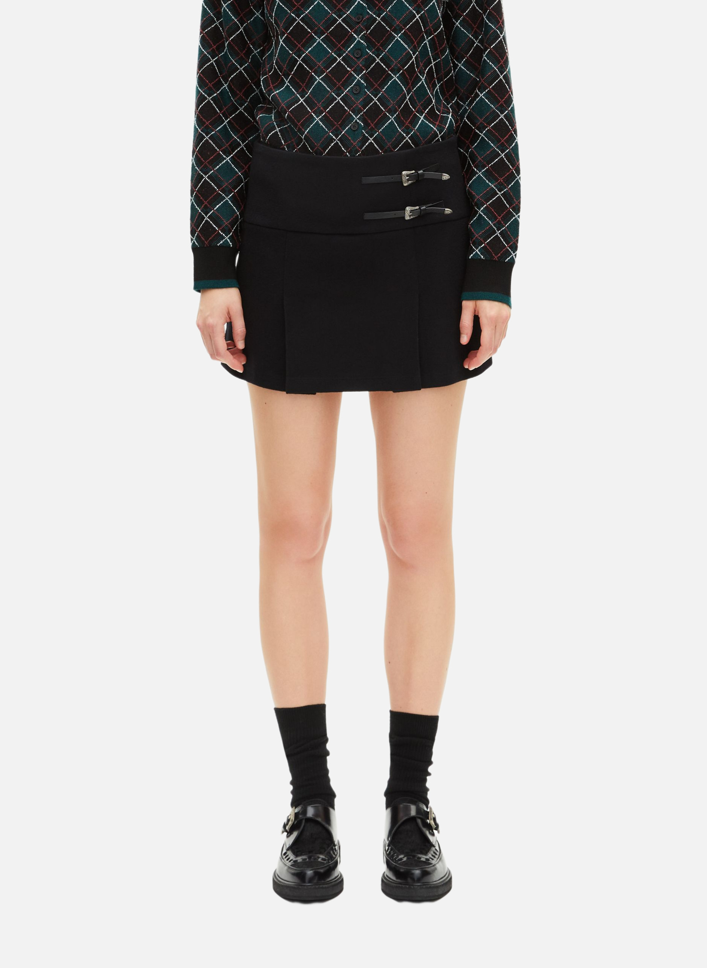 Short A-line skirt THE KOOPLES Black