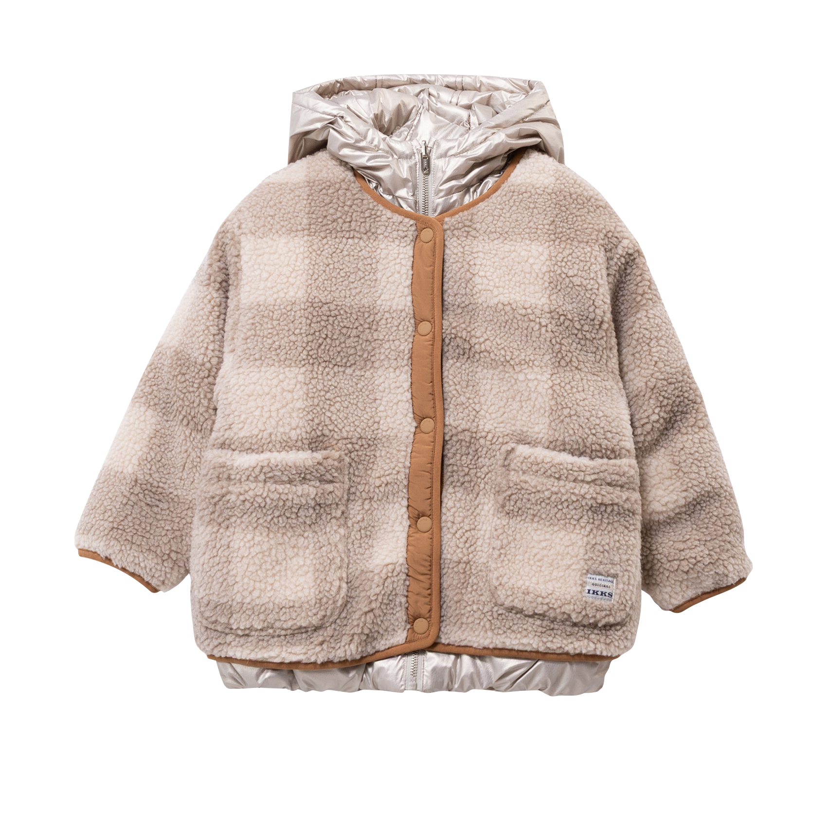 Doudoune réversible à capuche IKKS JUNIOR Doré
