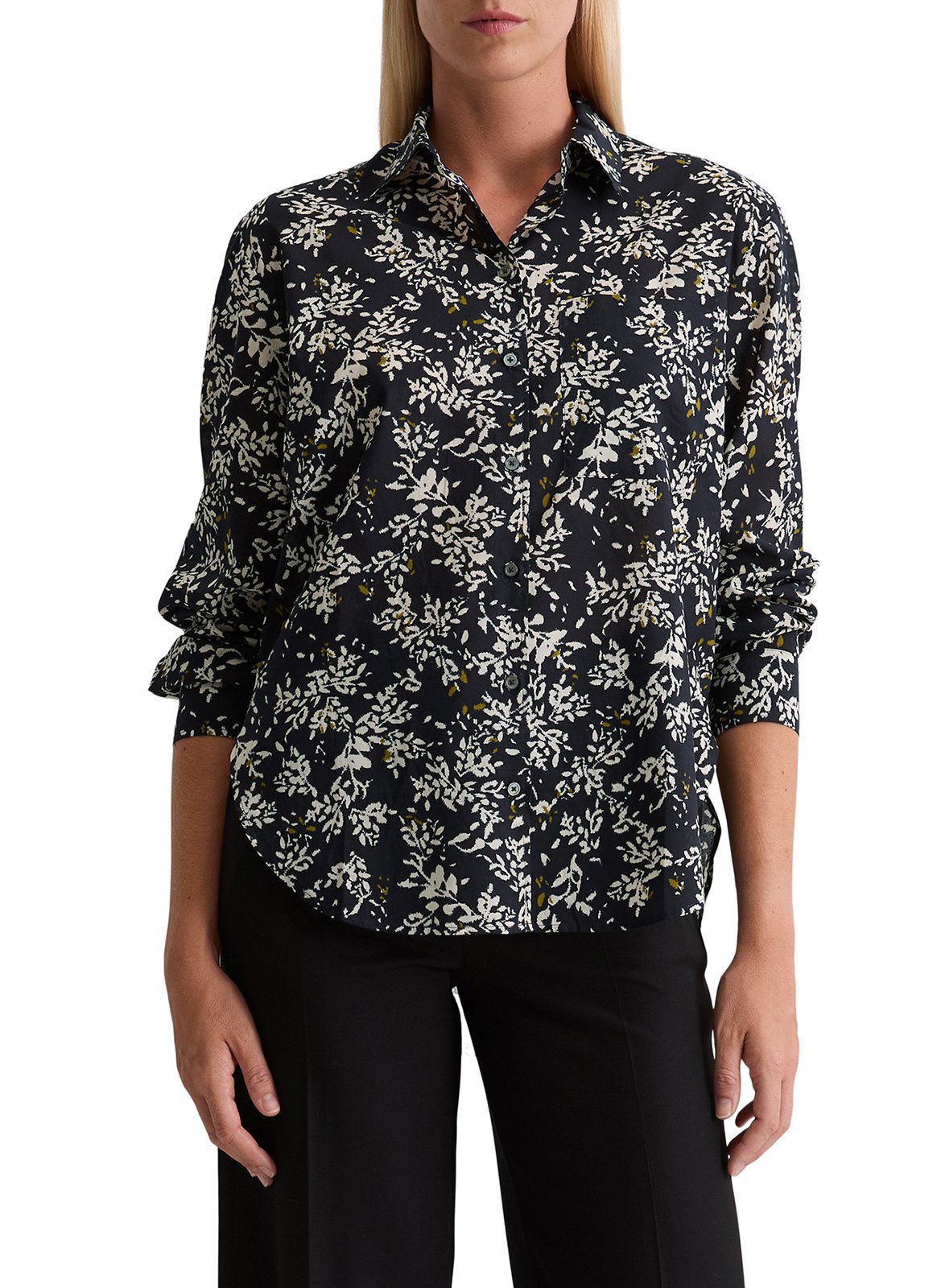 Camisa de algodón recta estampada MARC O'POLO Multicolor