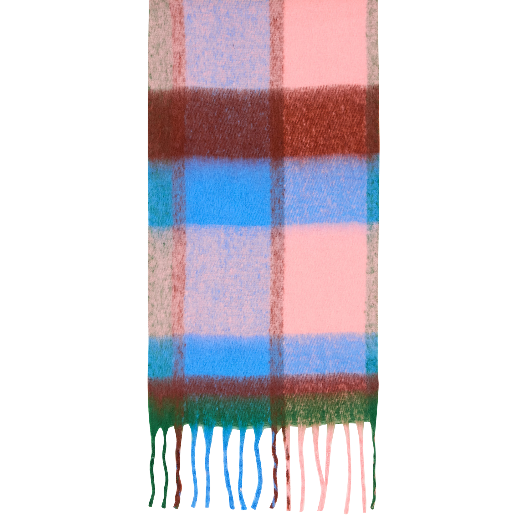 Echarpe dégradée à franges BANANA MOON Bleu