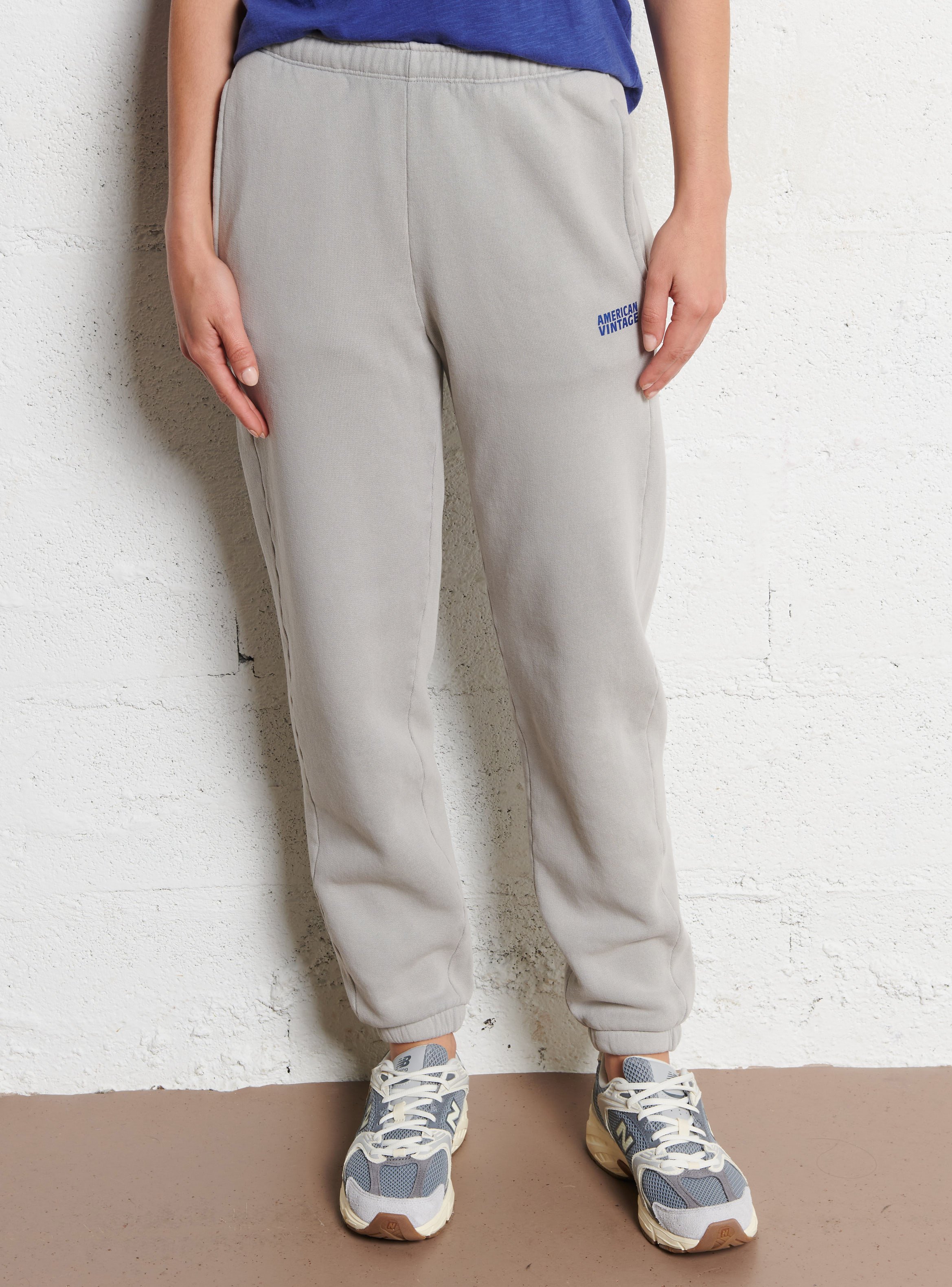 Jogging taille haute en coton mélangé AMERICAN VINTAGE