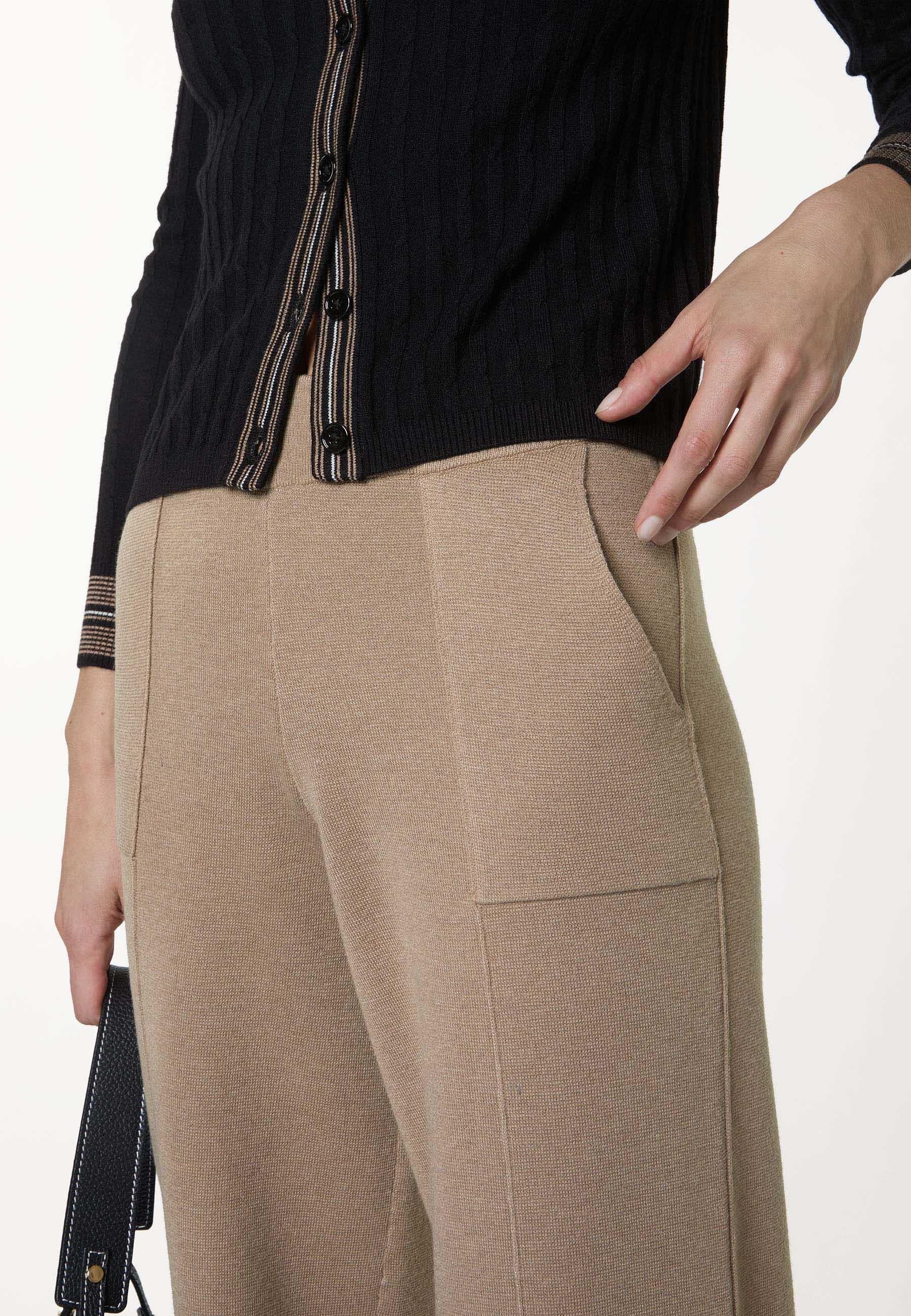 Wide-leg knit pants RODIER Brown
