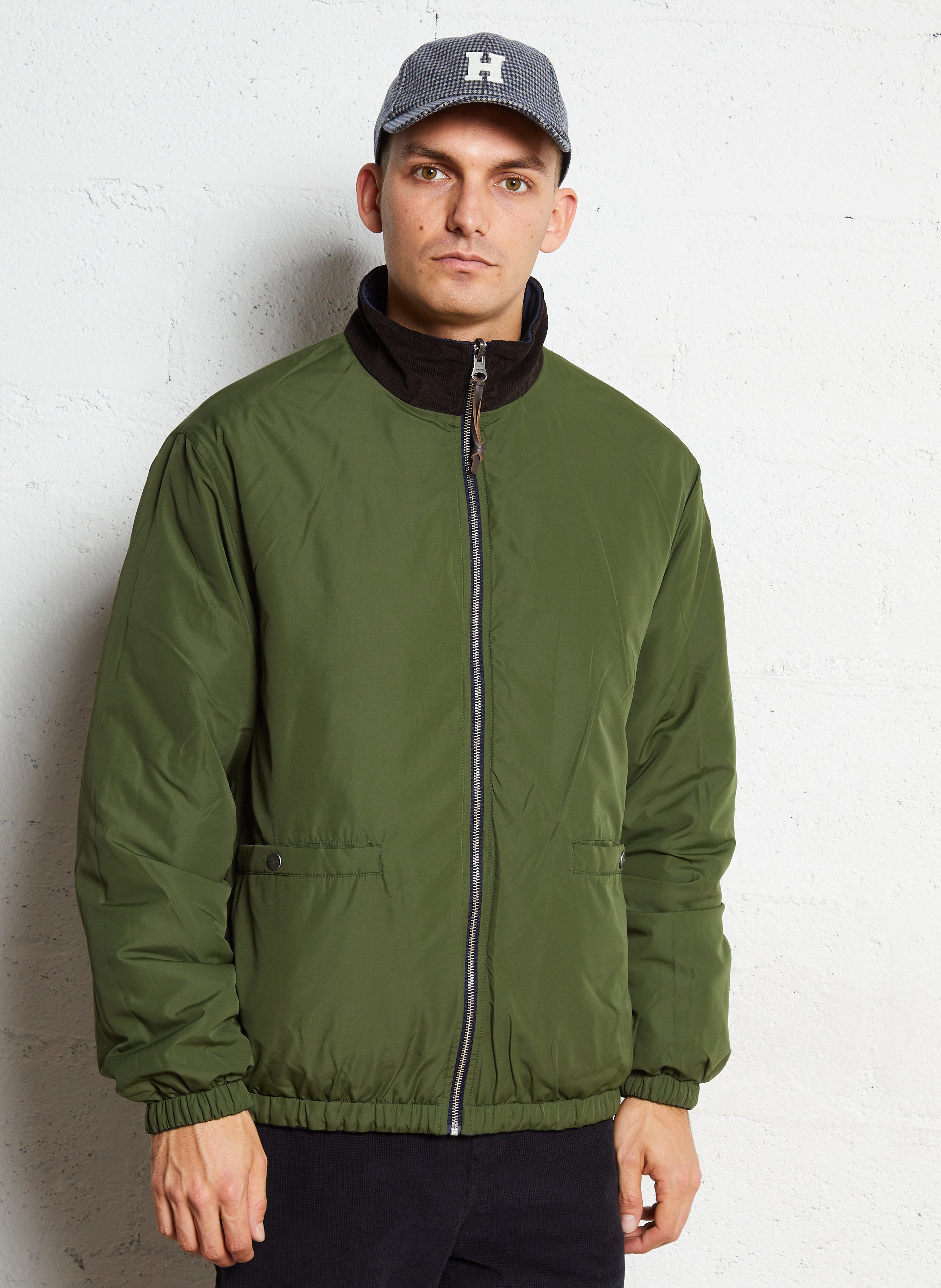 Reversible jacket with high neck GANT Blue