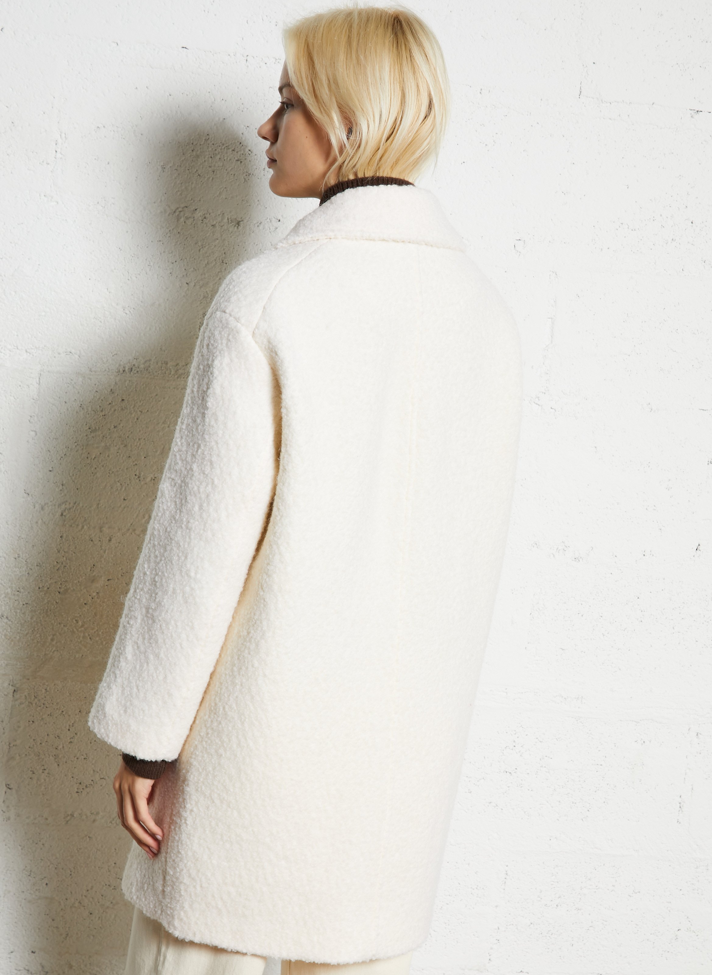 Manteau col tailleur  LA PETITE ETOILE Beige