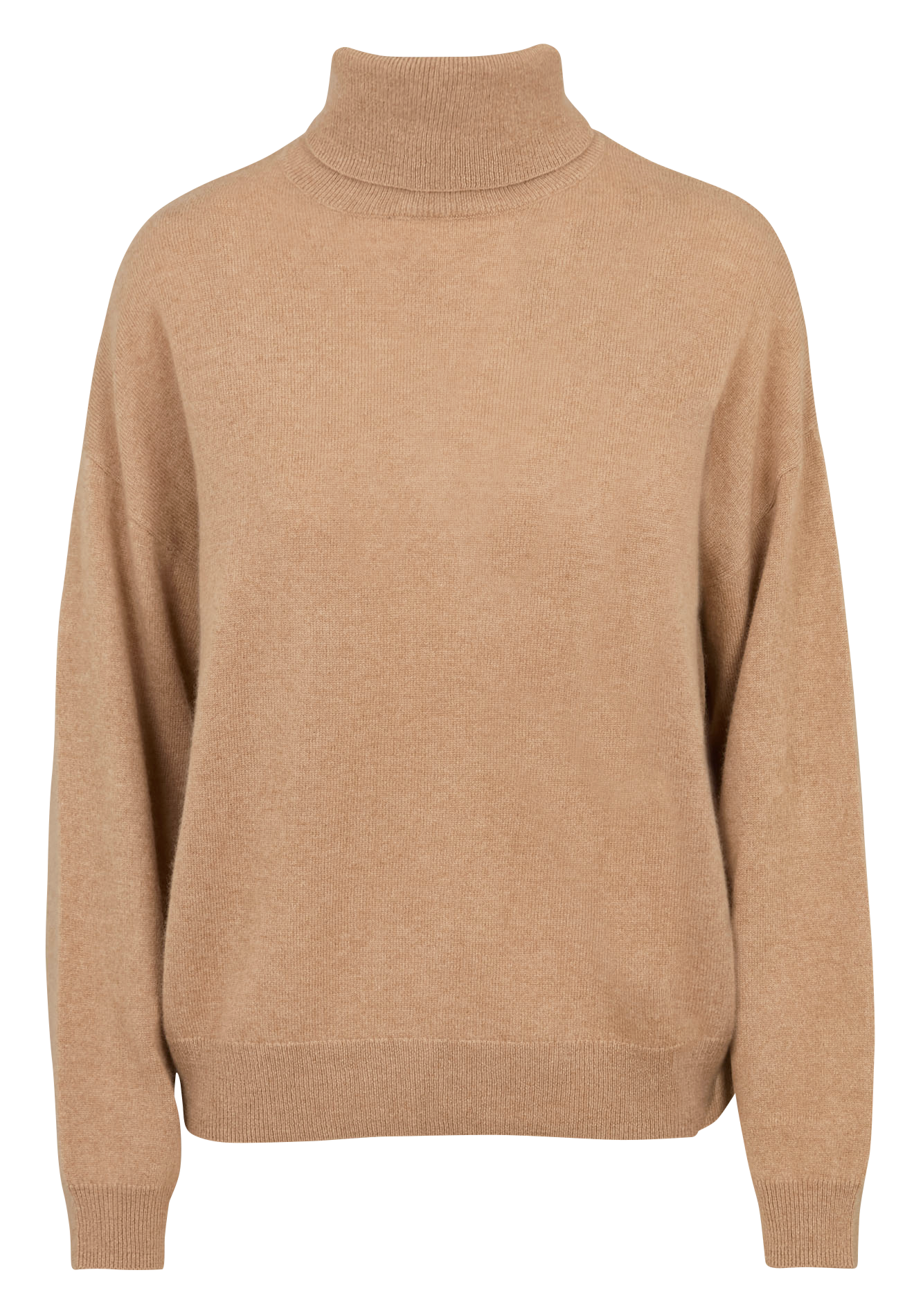 Pull oversize col roulé en cachemire SUD EXPRESS Beige