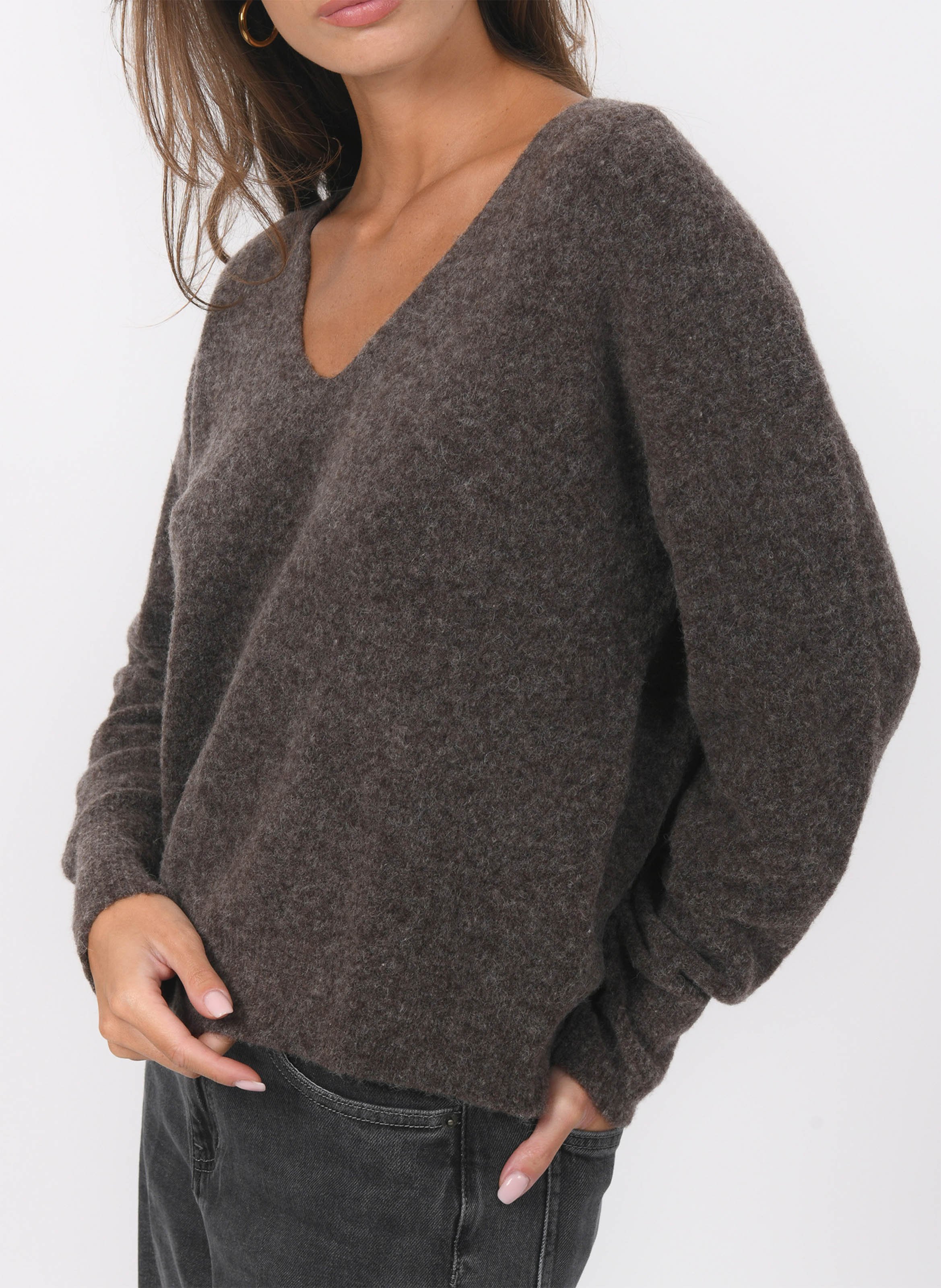 Blossom - Pullover aus Wollmix mit V-Ausschnitt KOOKAI Braun
