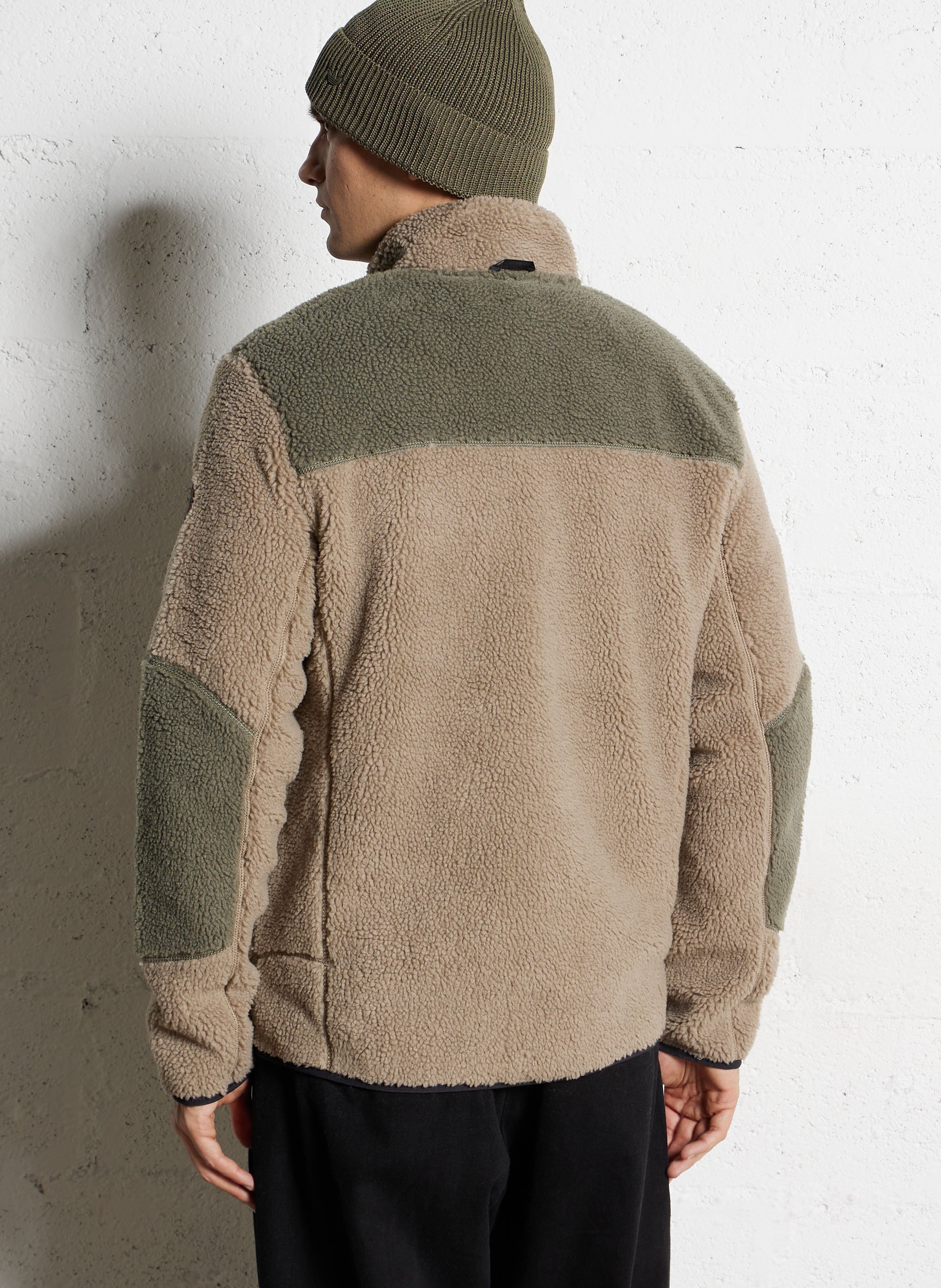 Rechte fleece met opstaande kraag NAPAPIJRI Beige