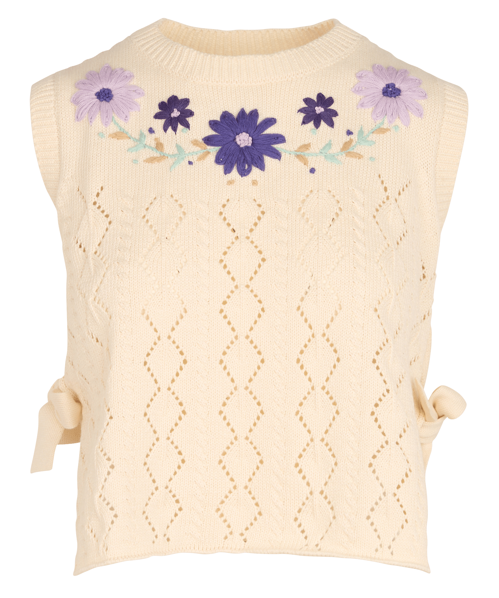 Maglione dritto scollo tondo in cotone ANTIK BATIK Bianco
