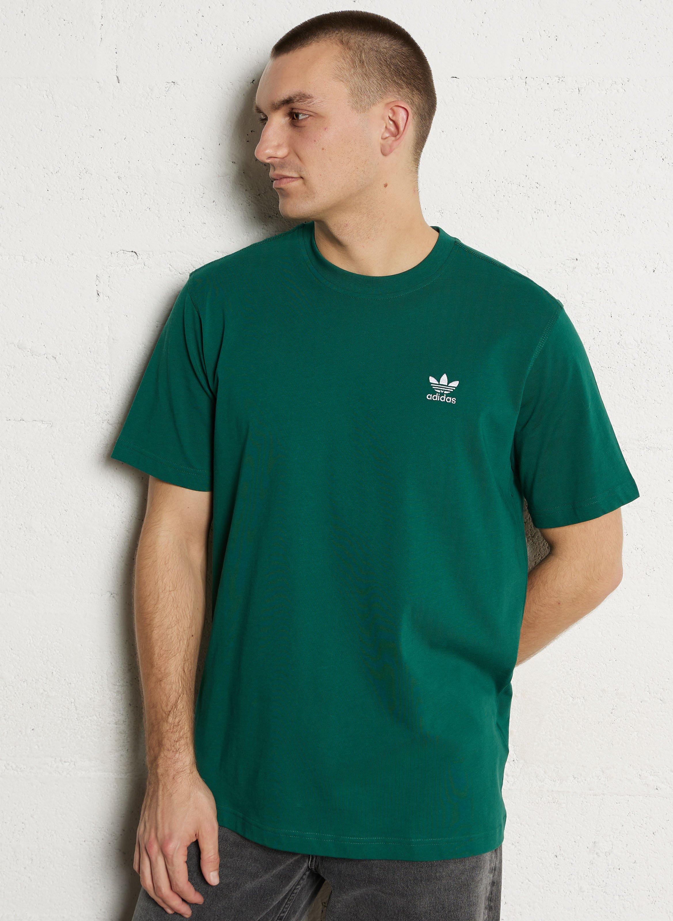 Effen T-shirt ADIDAS Groen