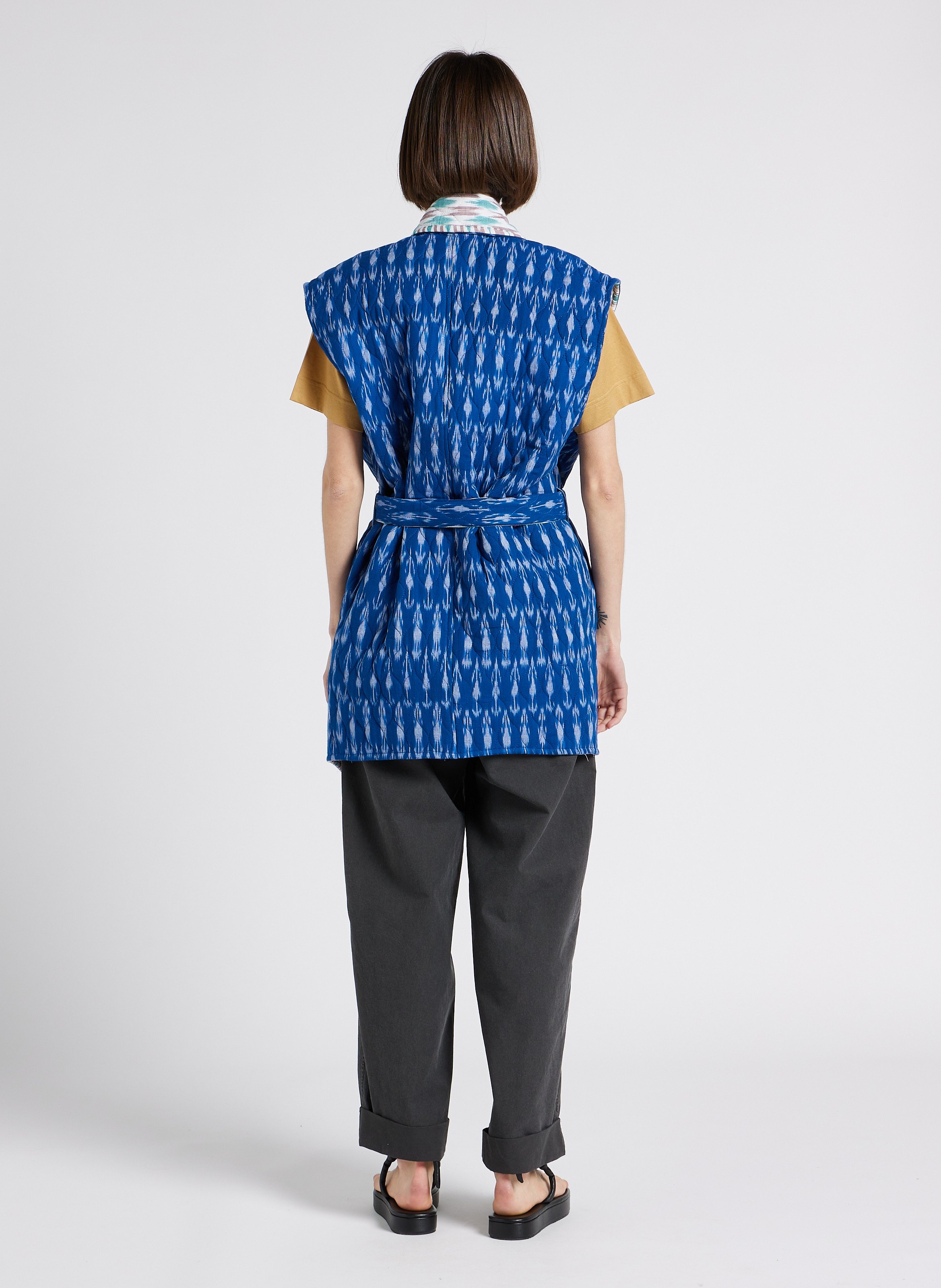 Veste réversible en coton V DE VINSTER Bleu