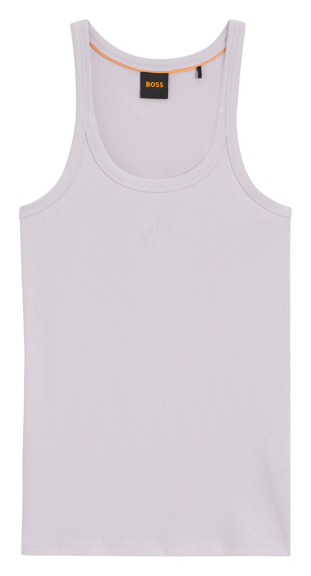 Fitted ribbed tank top BOSS Purple