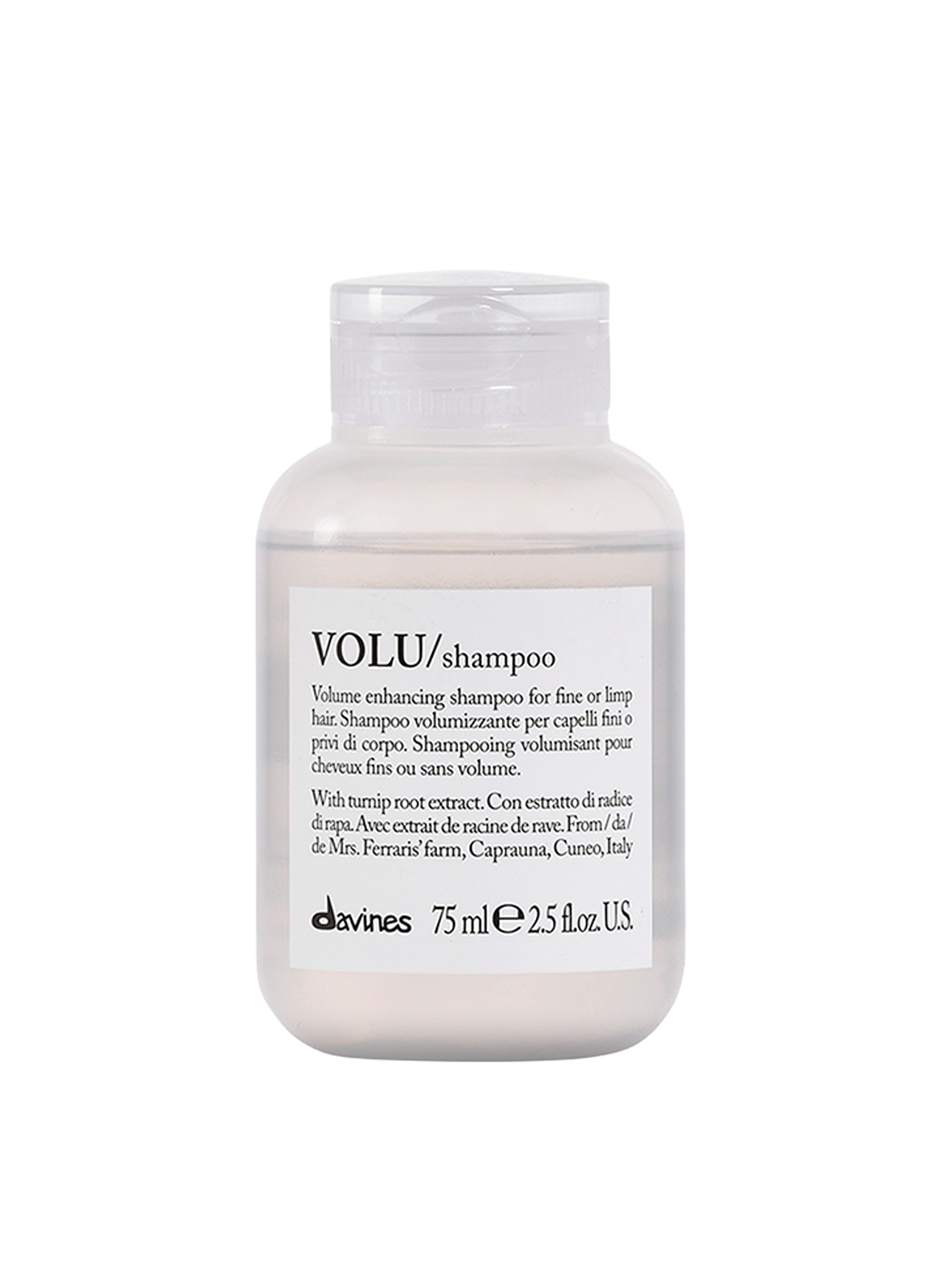 VOLU hydrating volumising shampoo DAVINES No color