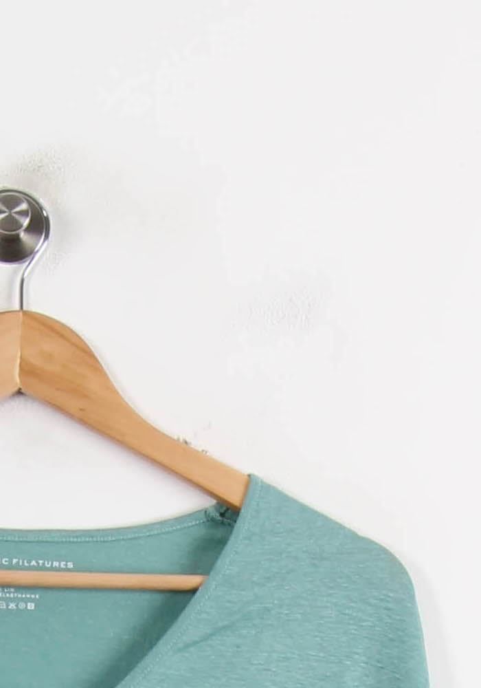 Tommy Badge T-shirt MAJESTIC FILATURES - SECONDE MAIN Green