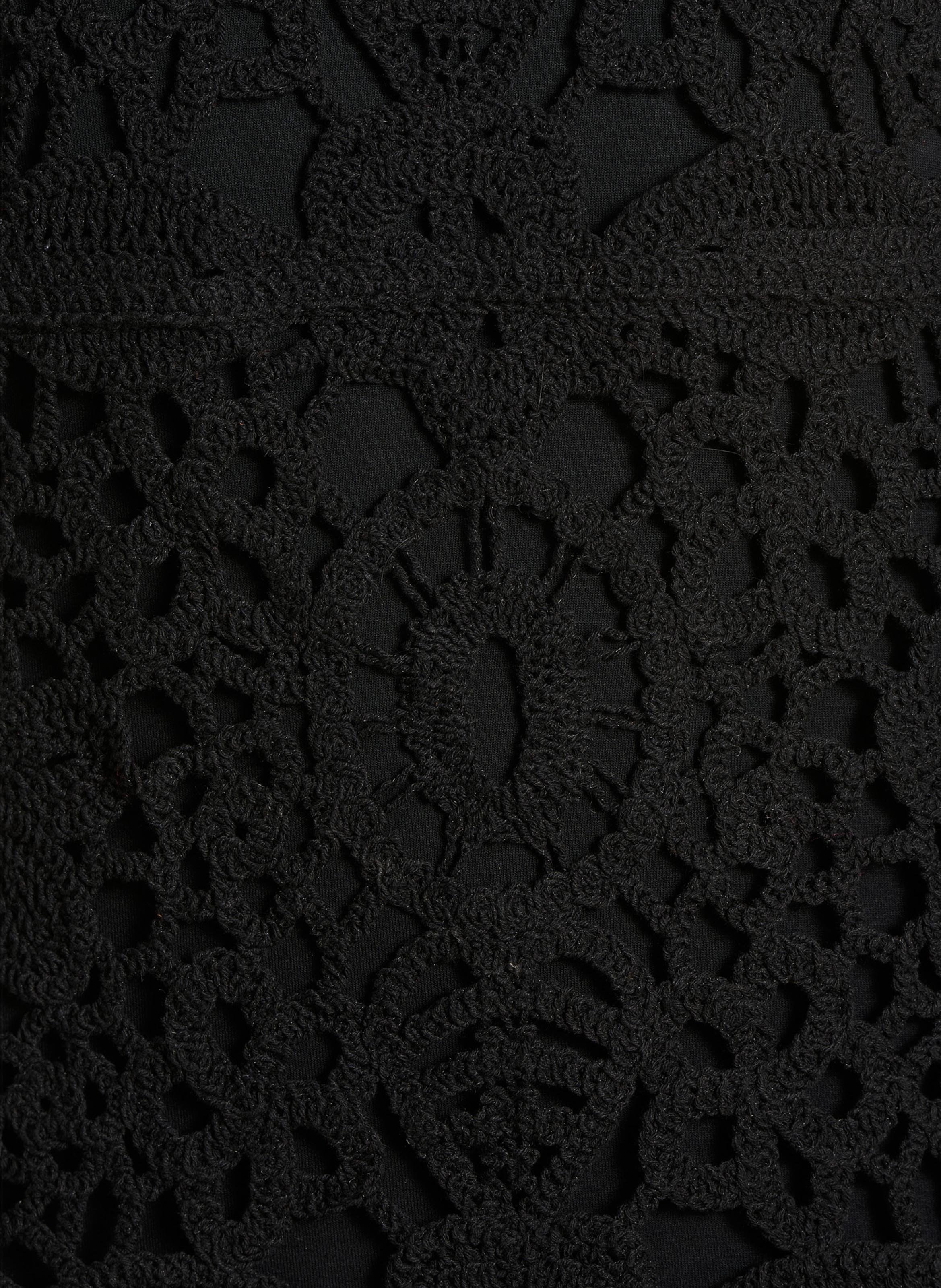 Kurzes Kleid mit Rundhalsausschnitt LA FEE MARABOUTEE Schwarz