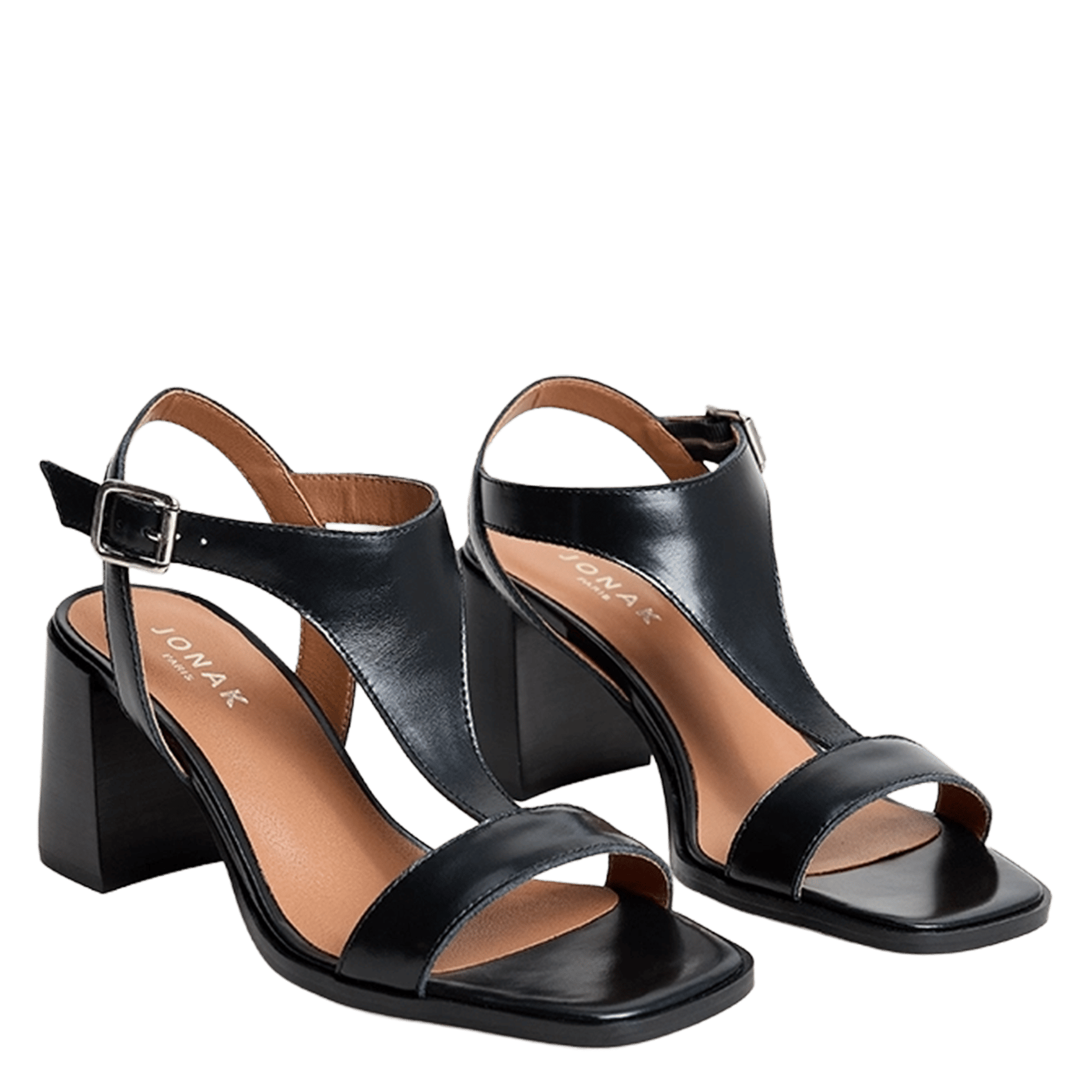 Alice - Ledersandalen mit Absatz JONAK Schwarz