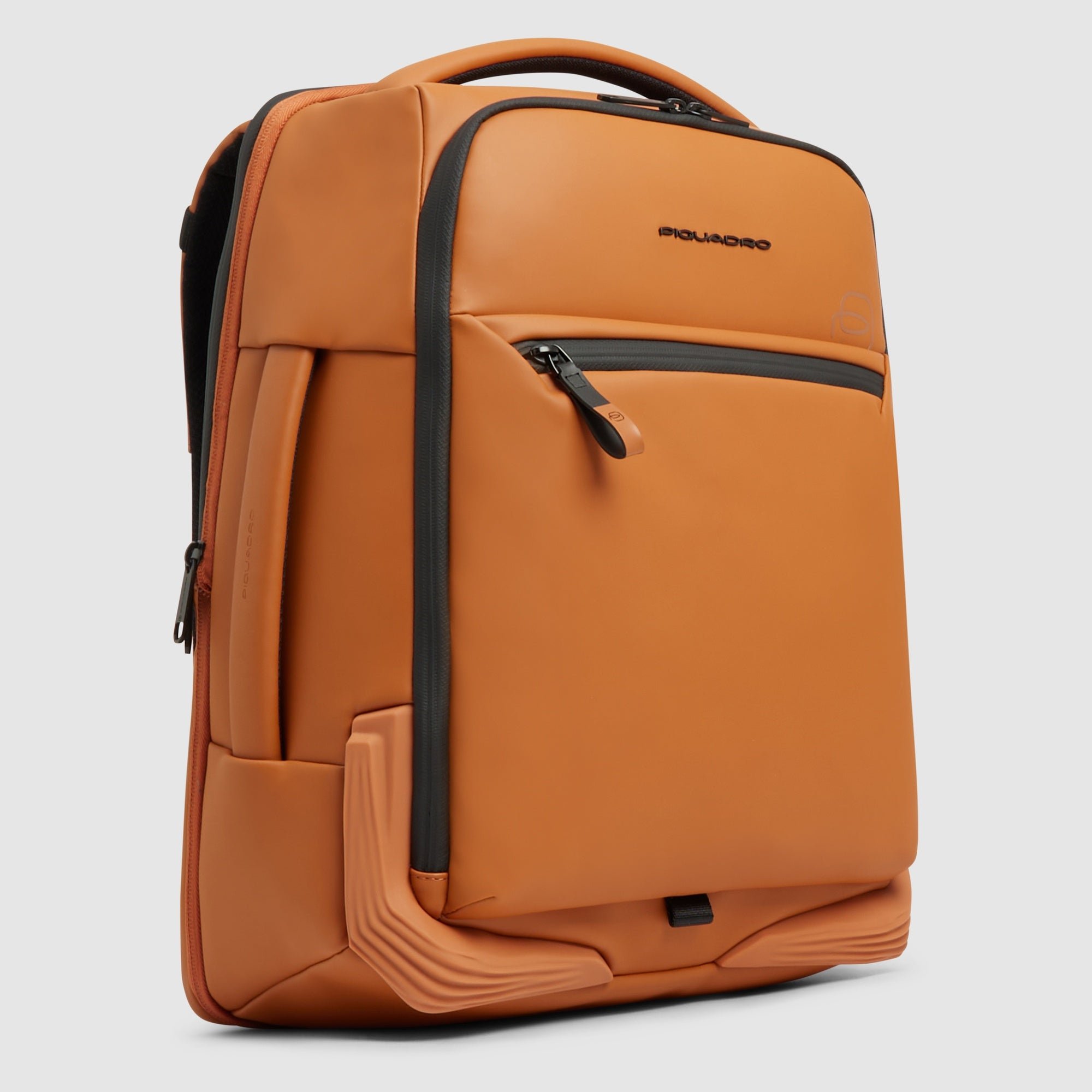 Water-repellent travel backpack for laptop PIQUADRO Brown