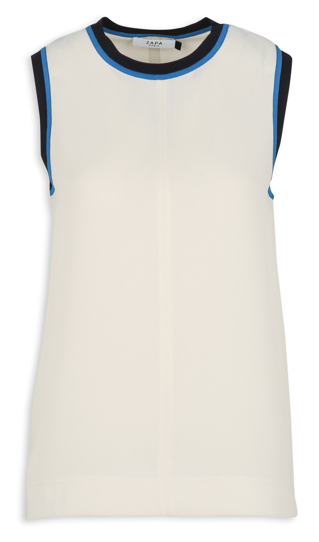 Top oversize col rond ZAPA Blanc