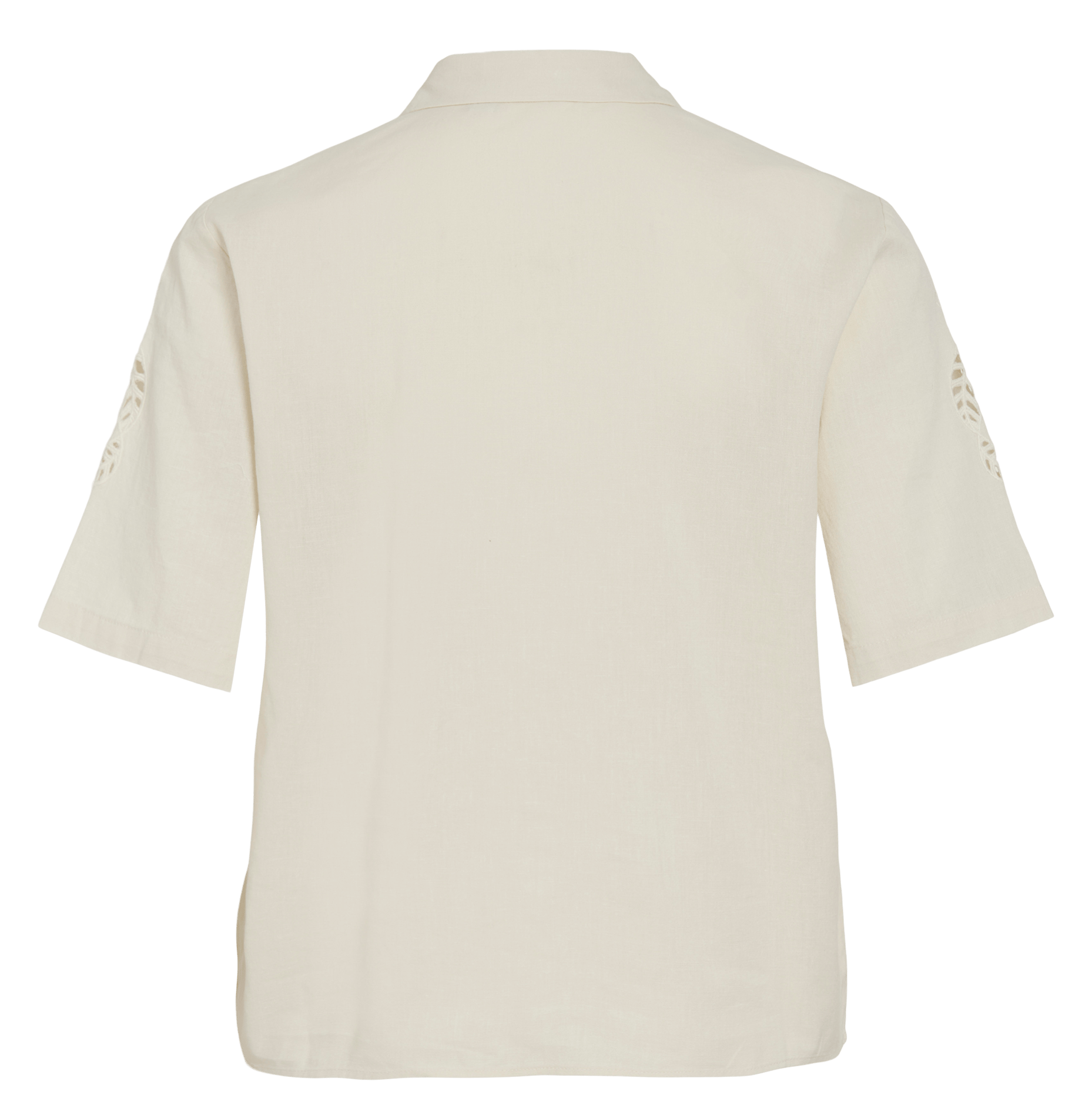 Chemise droite boutonnée à broderies VILA Grey