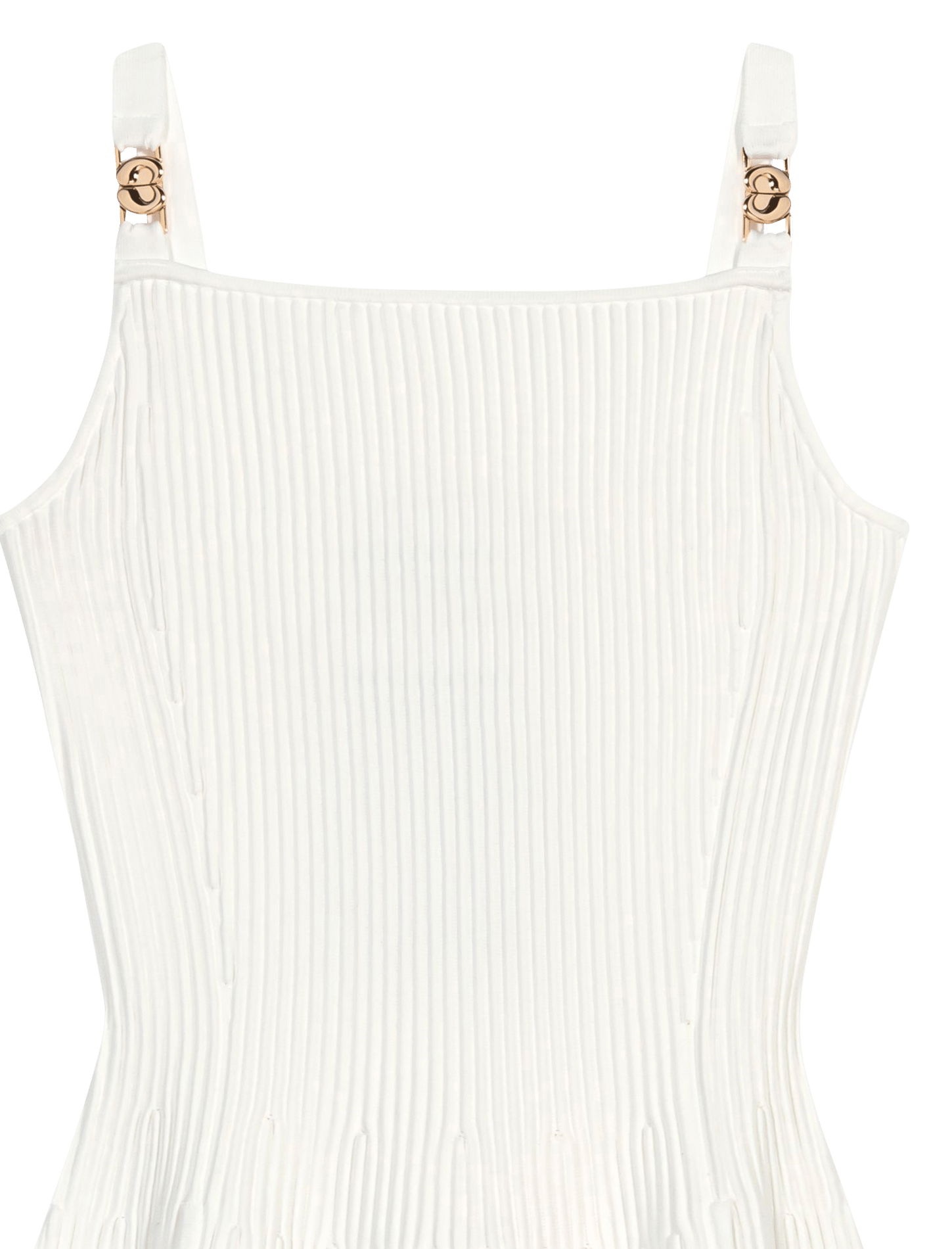 Robe courte en maille MAJE Blanc