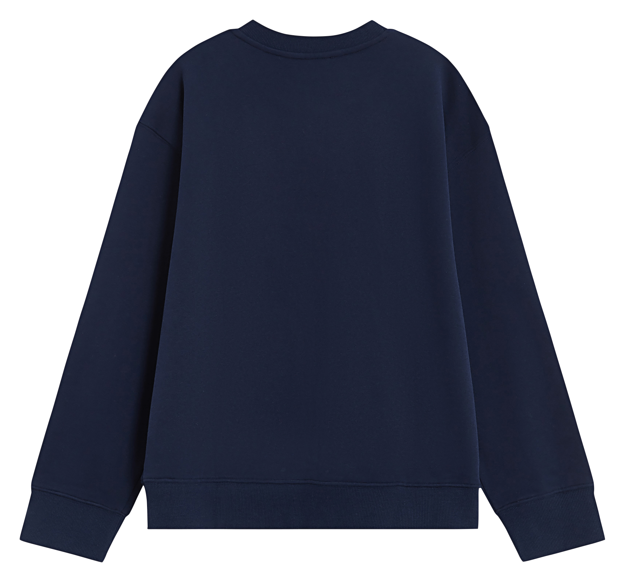 Round-neck cotton-blend sweatshirt GRACE ET MILA Blue