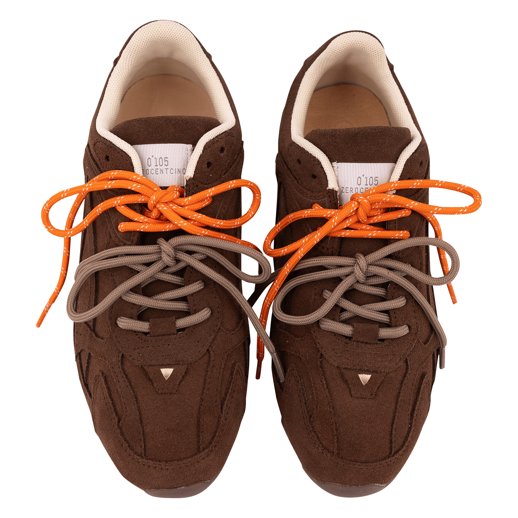 Leren sneakers met veters | Bruin 0'105 Dames