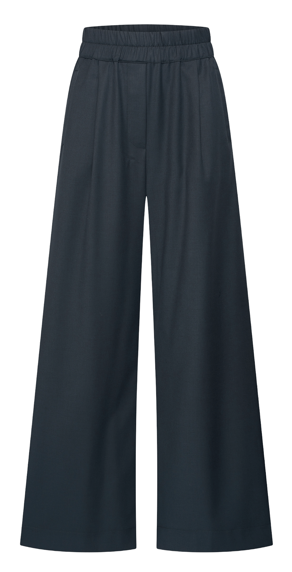 Pantalon taille haute large uni BY BAR Vert