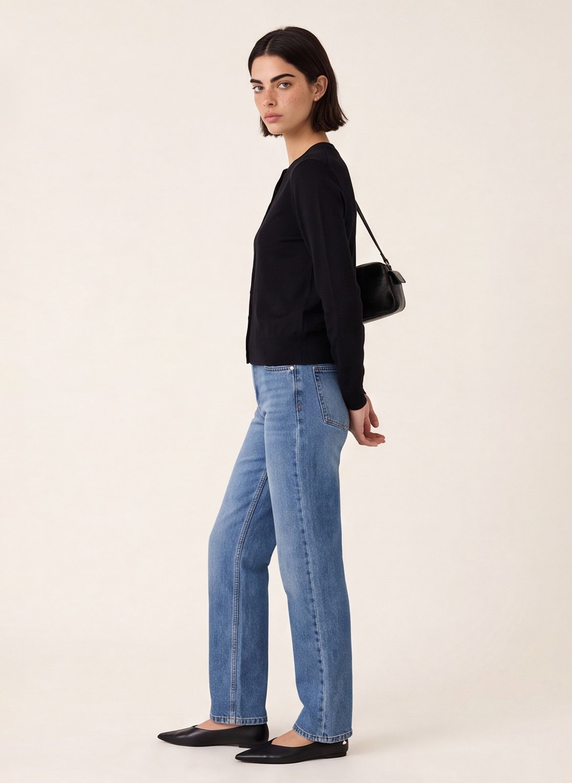 Rechte cardigan met ronde hals KOOKAI Zwart