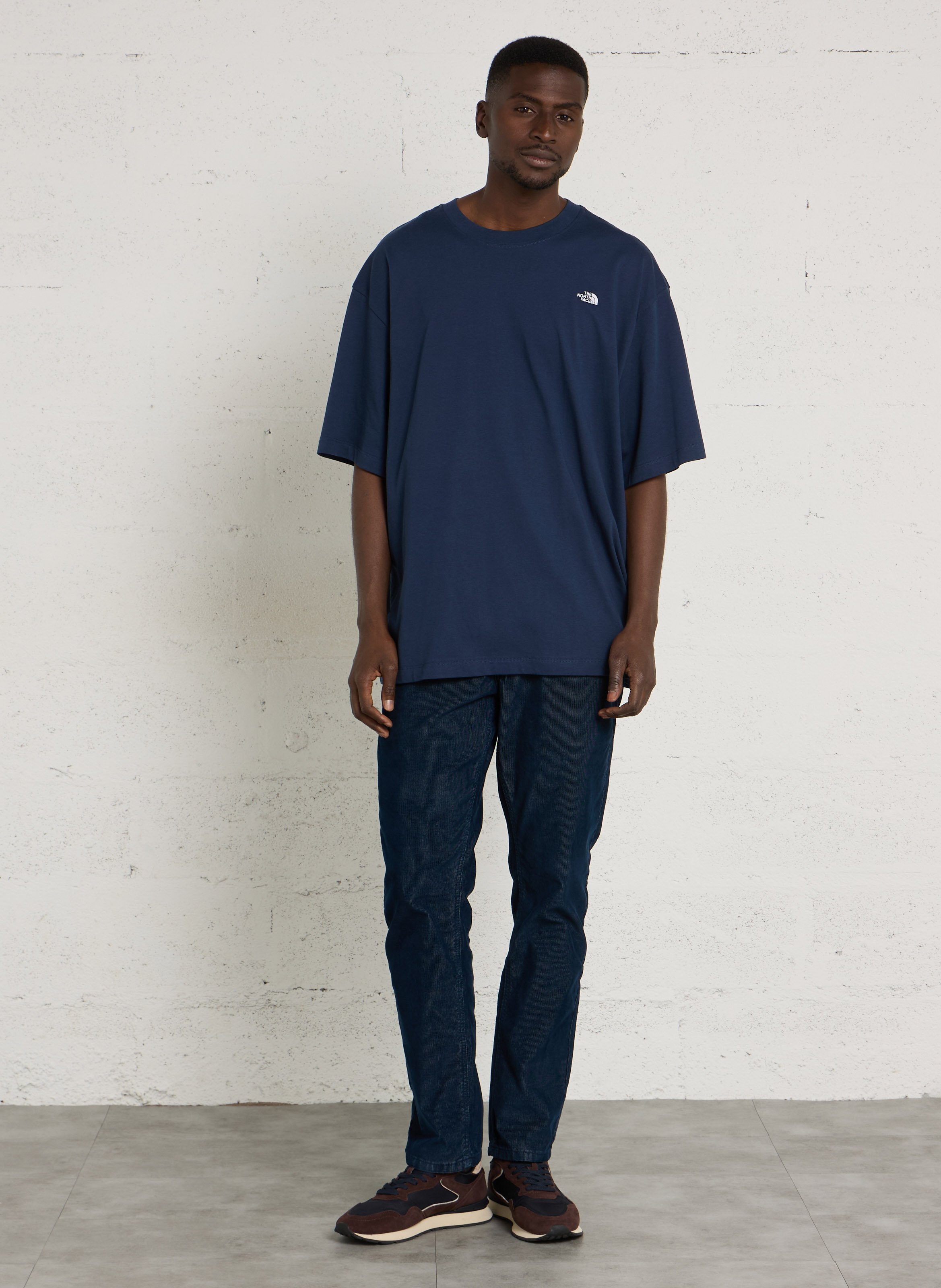 Oversize-Baumwoll-T-Shirt THE NORTH FACE Blau