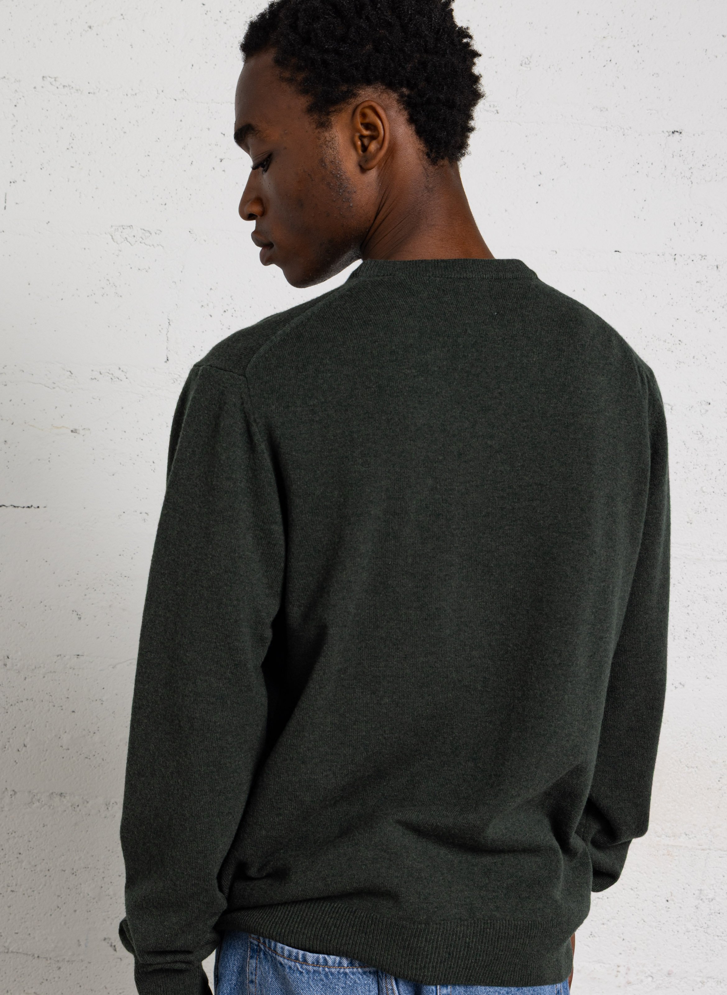 Wollpullover mit V-Ausschnitt GANT Grun