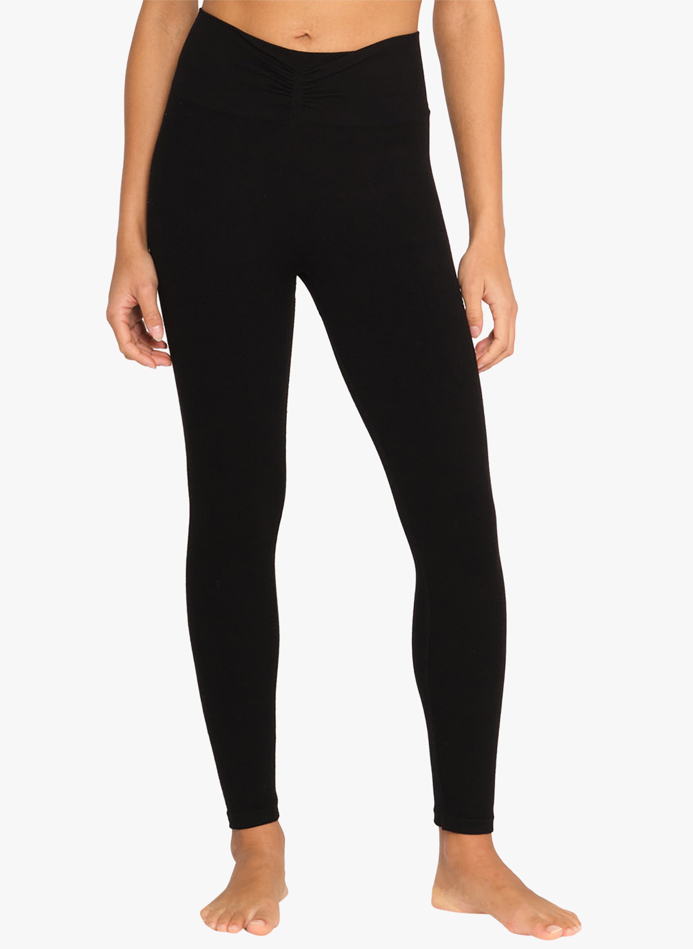 Yoga-Leggings aus Bambusfaser-Mix YOGA SEARCHER Schwarz