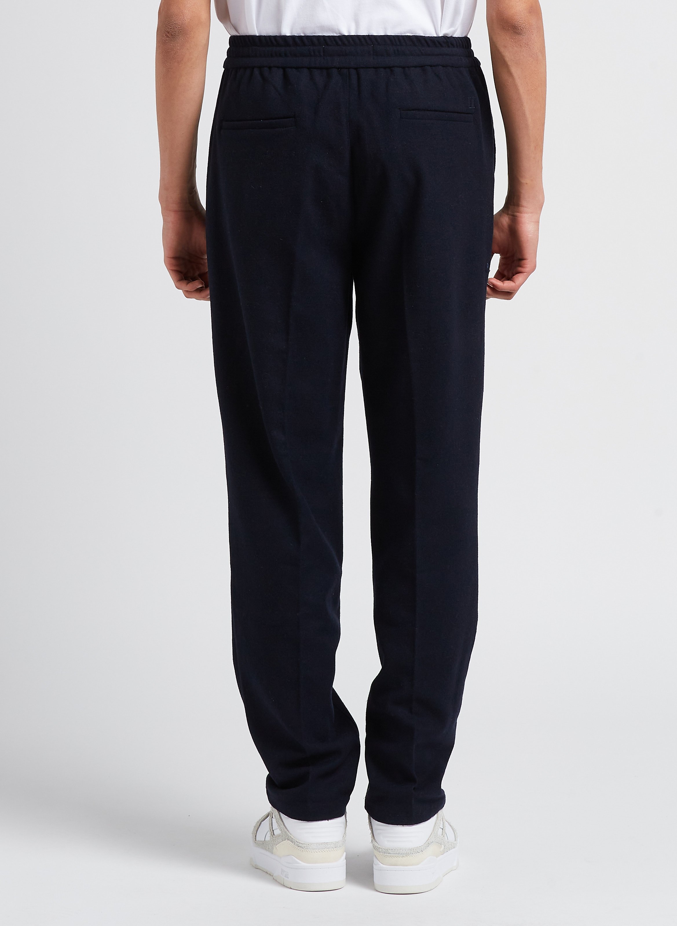 Straight wool-blend pants LES DEUX Blue