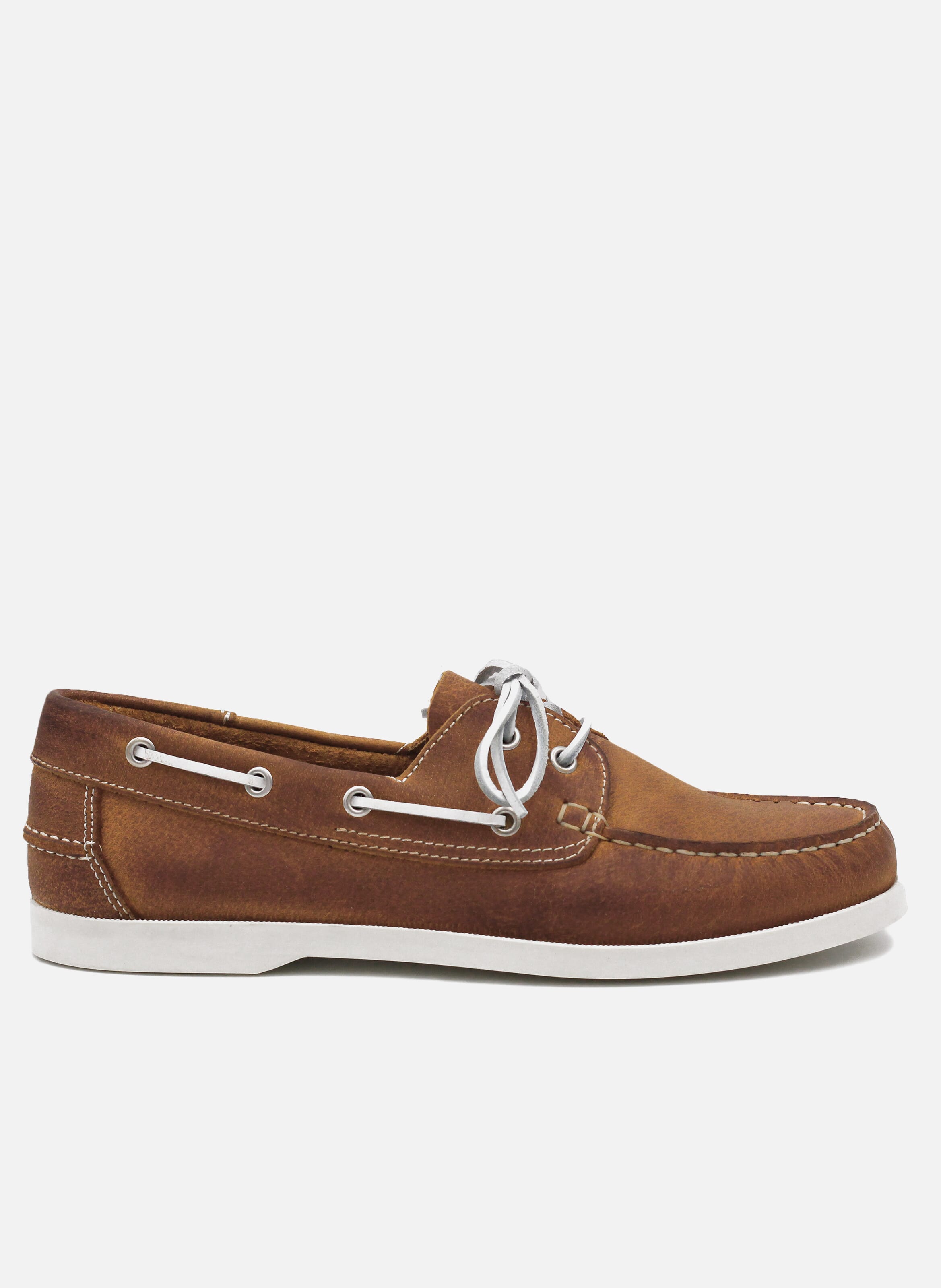 Chaussures Bateau En Cuir Cognac Jules Jenn Homme Place des