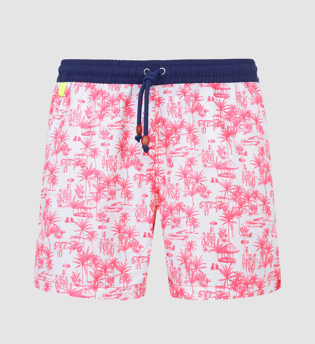 Swim shorts - Balinese canvas GILI'S Pink