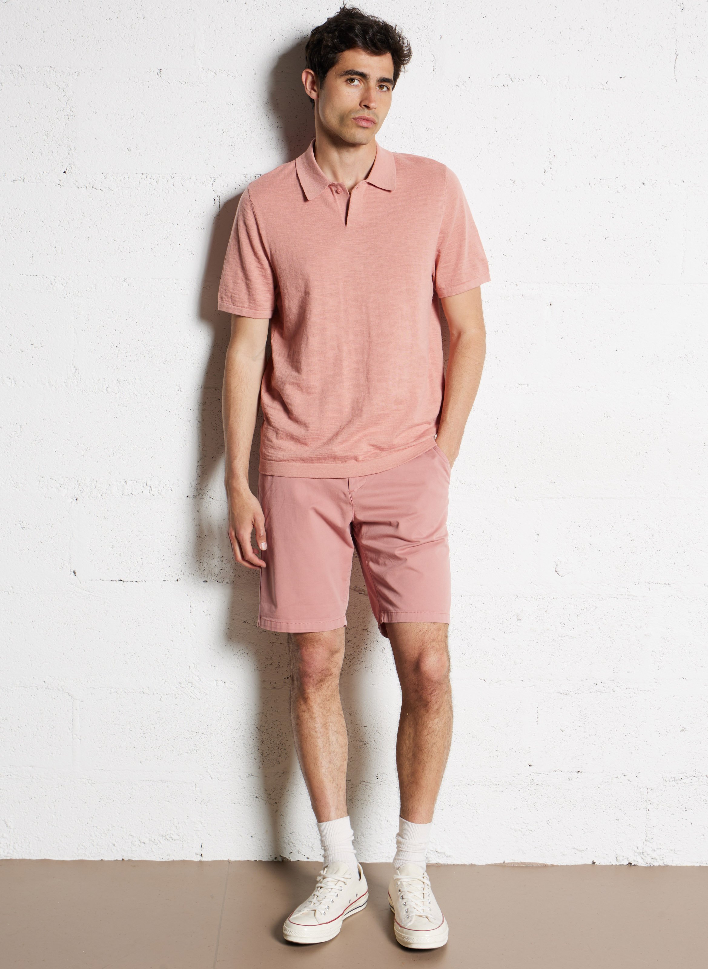 Polo manches courtes  IKKS Rose