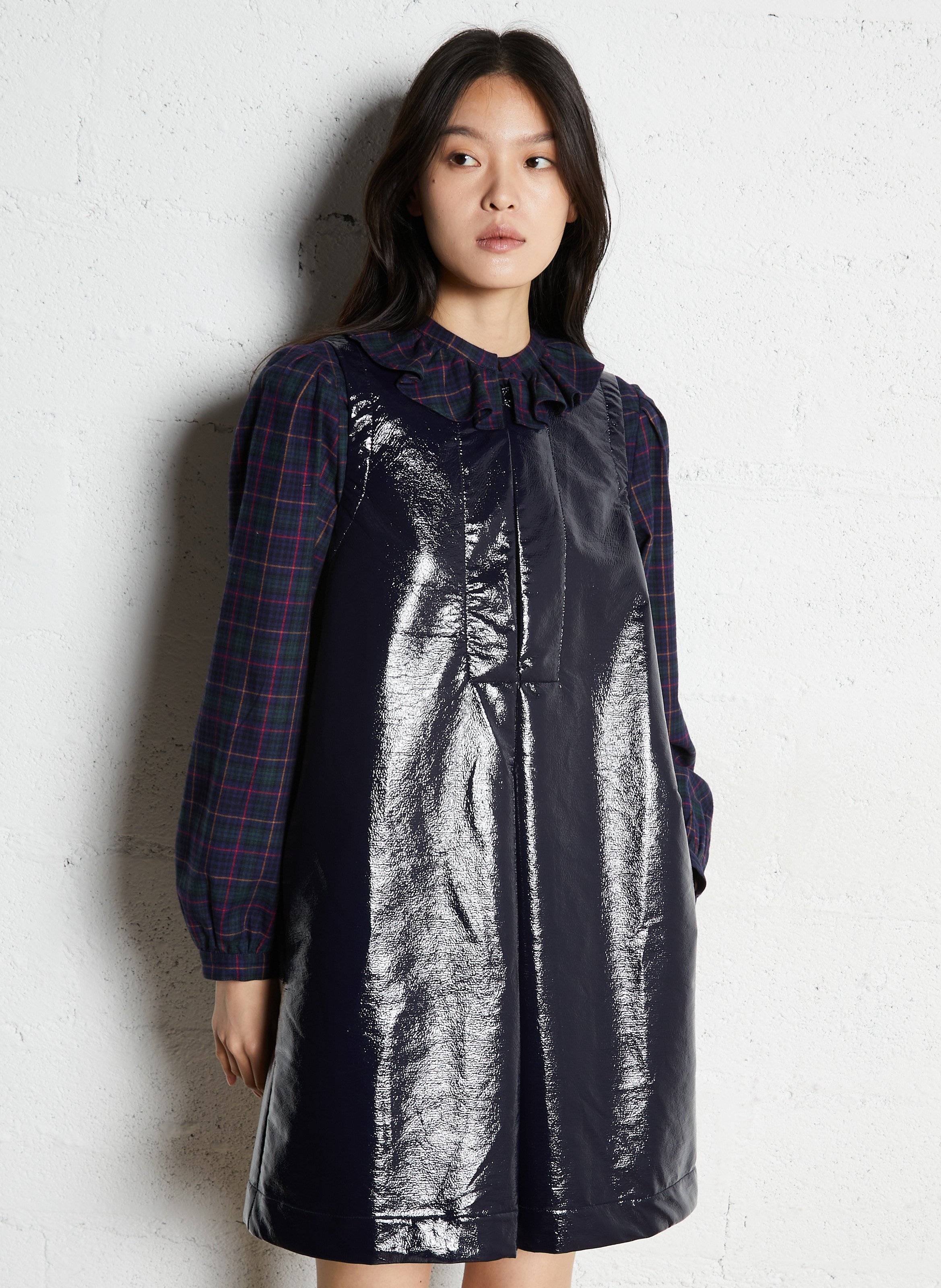 Short pinafore dress SUZIE WINKLE Blue