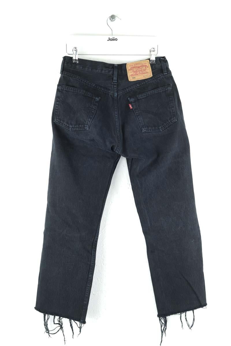 501? straight cotton jeans LEVI'S - Seconde main Black