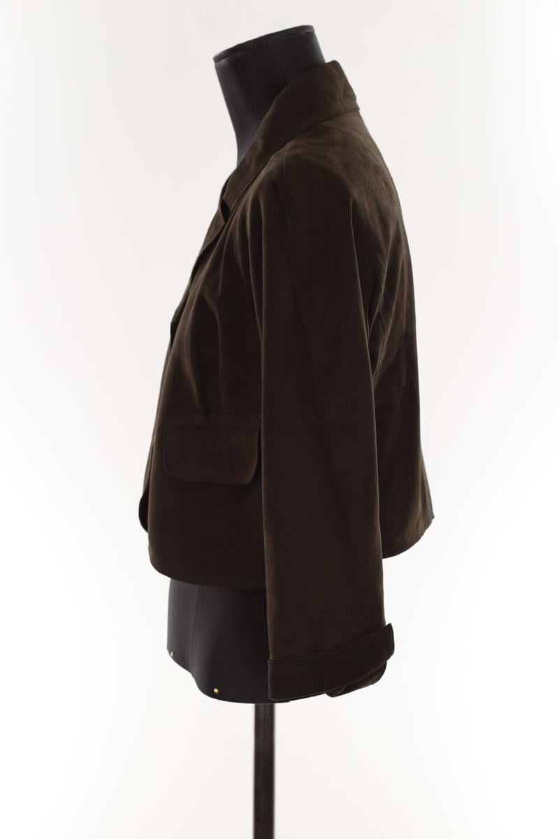 Short leather blazer PAULE KA - Seconde main Brown