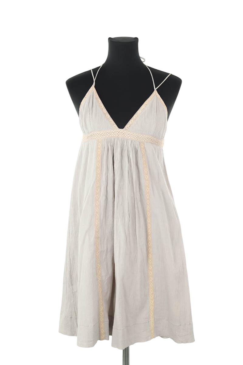 Cotton dress ISABEL MARANT - Seconde Main Grey