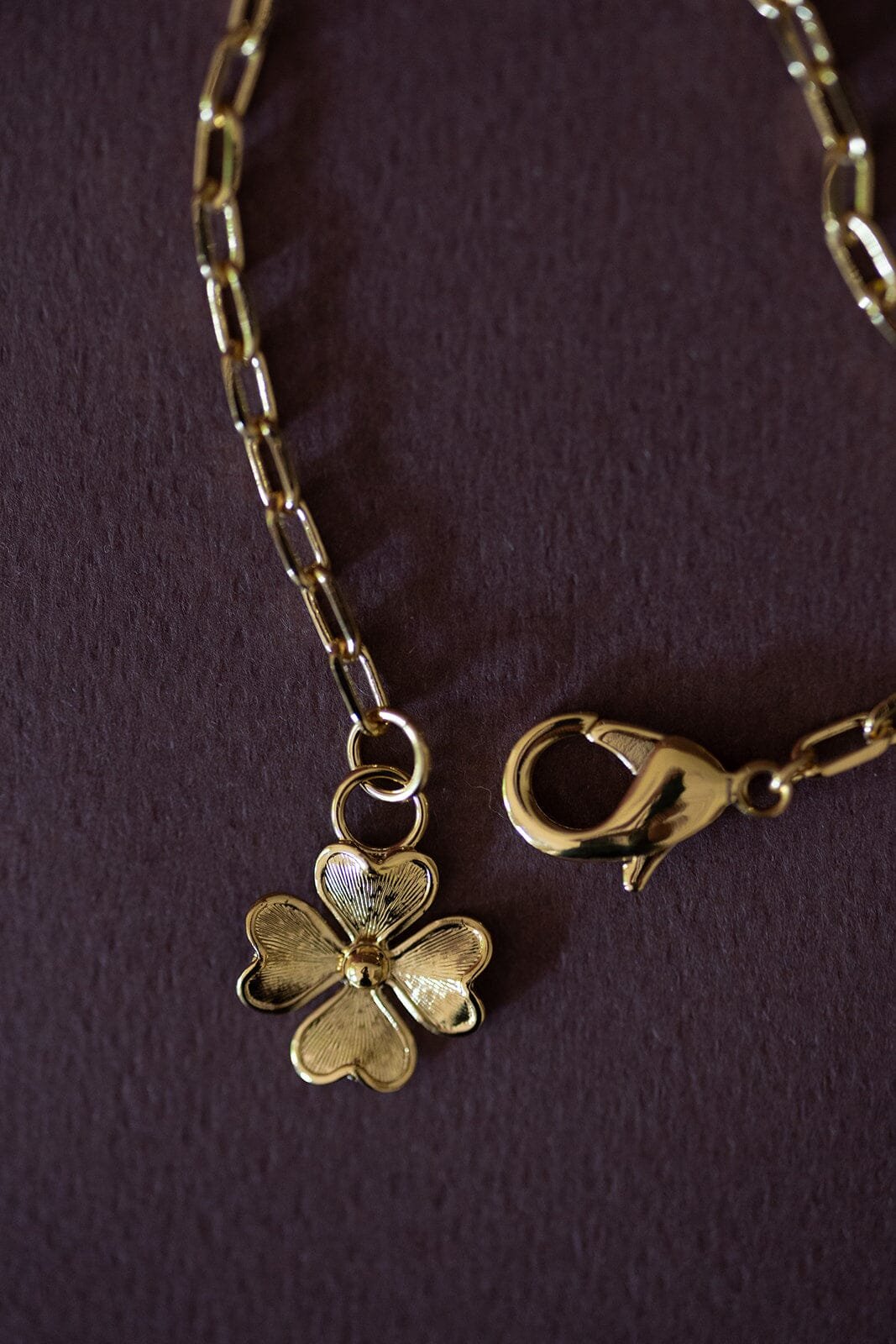 Maxi golden clover bracelet in fine gold MONSIEUR SIMONE Golden