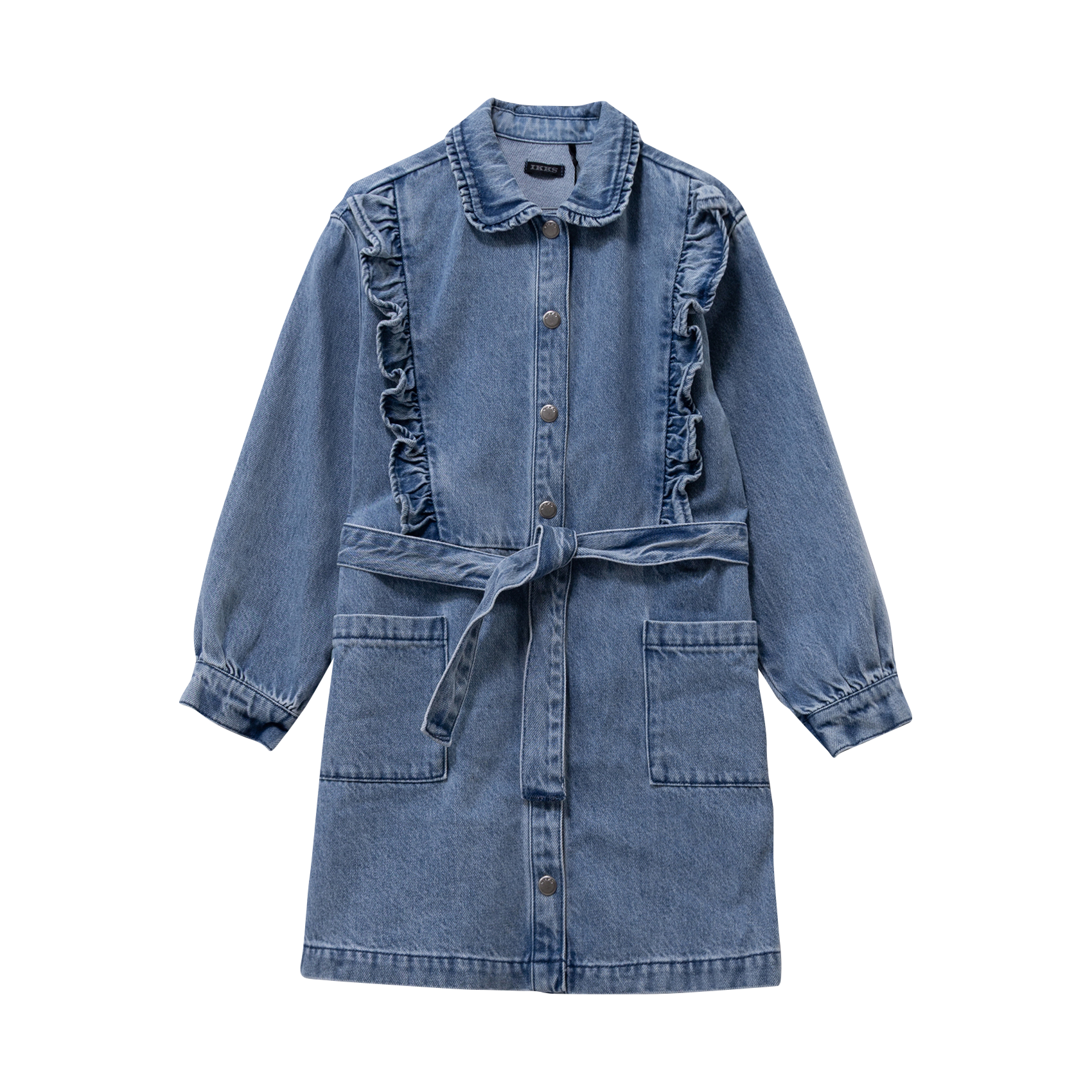 Robe courte en coton IKKS JUNIOR Bleu