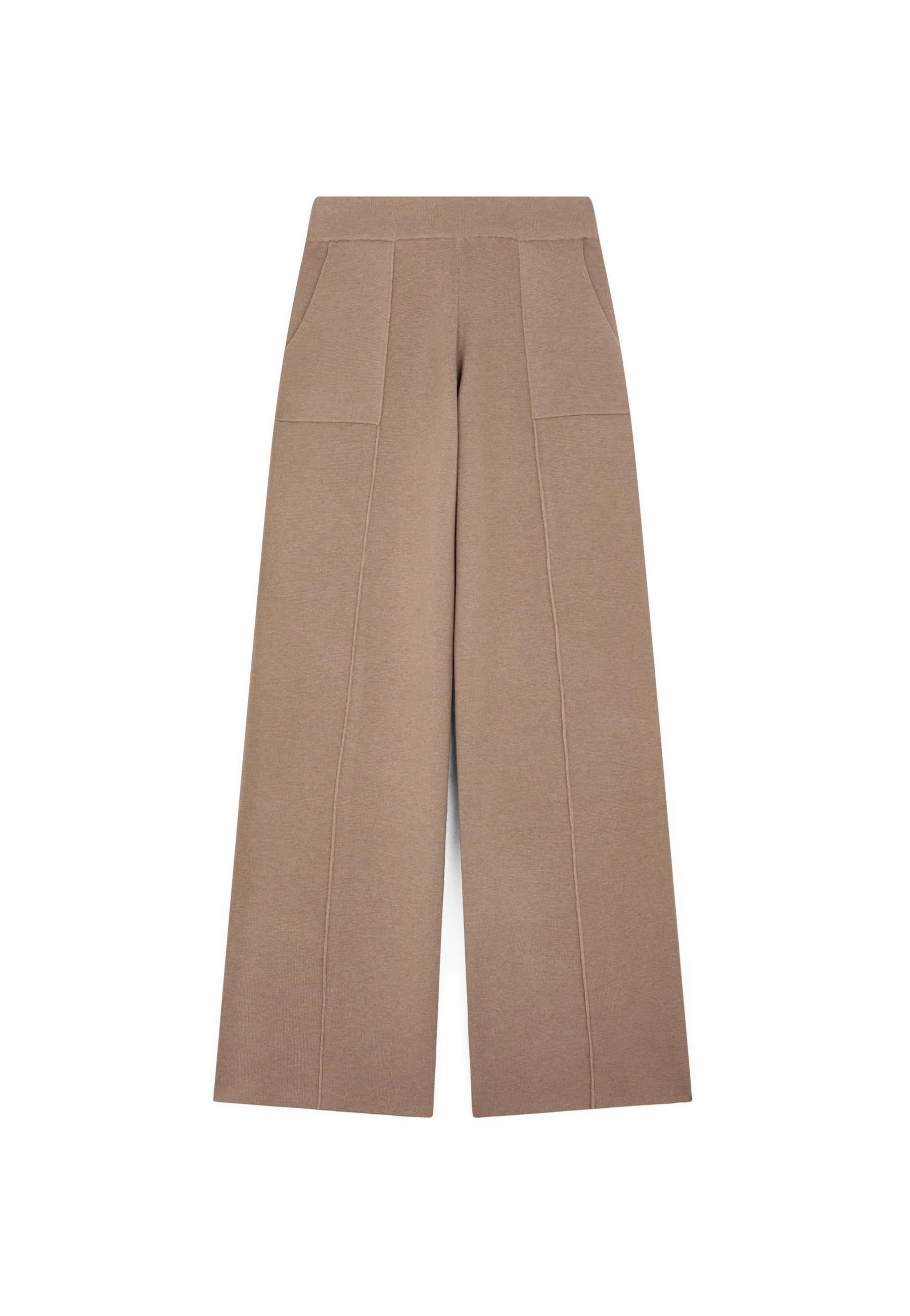Wide-leg knit pants RODIER Brown