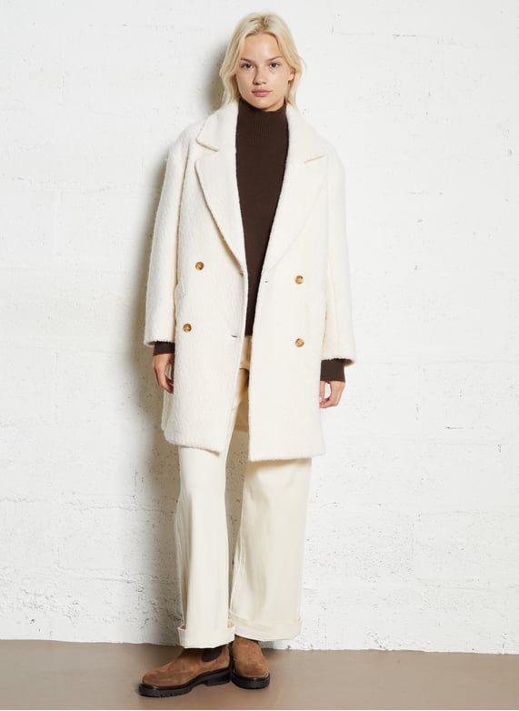 Effen leren enkellaarzen met textuur - Look 4