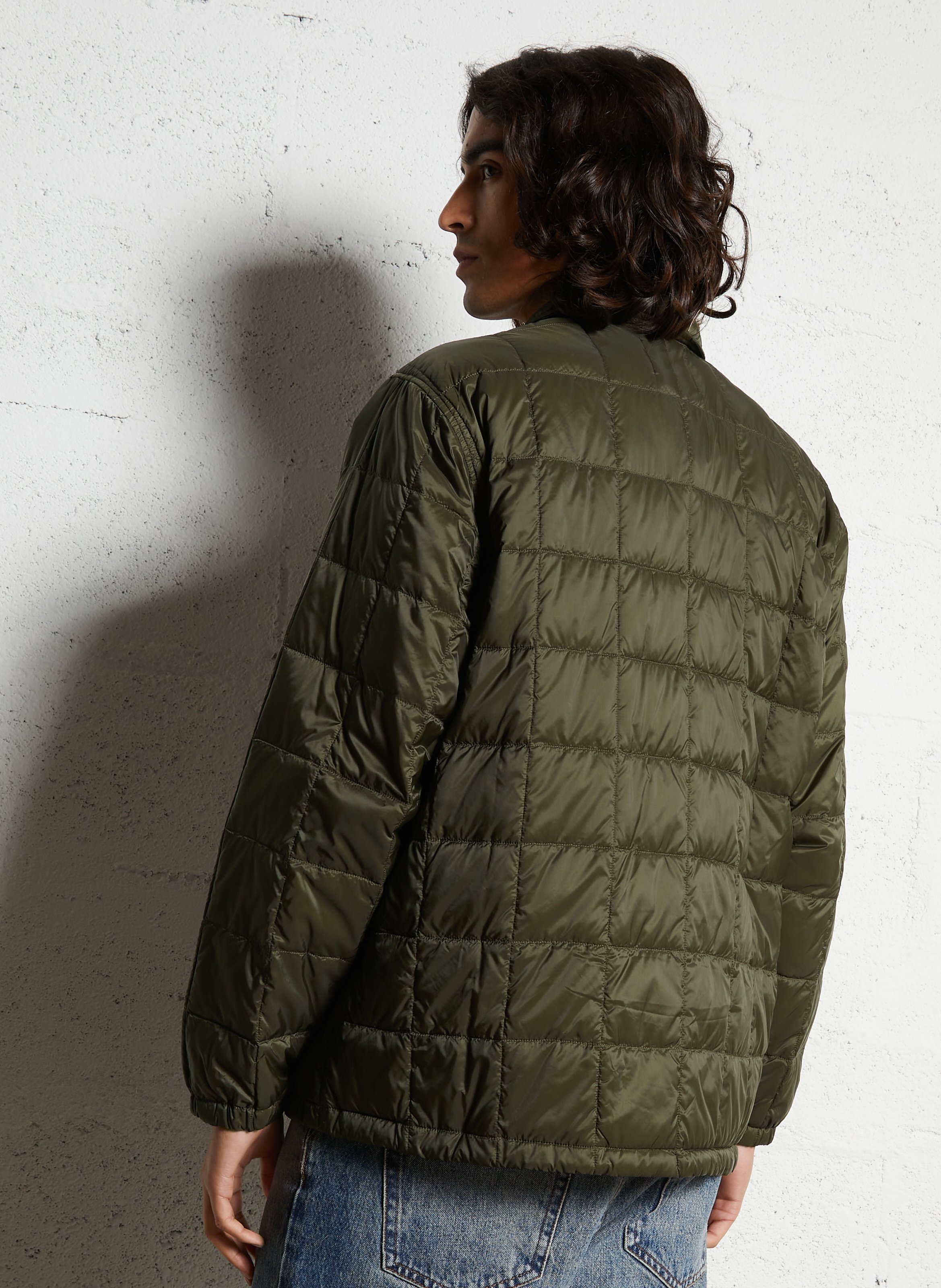 Doudoune fine matelassée unie TAION Vert